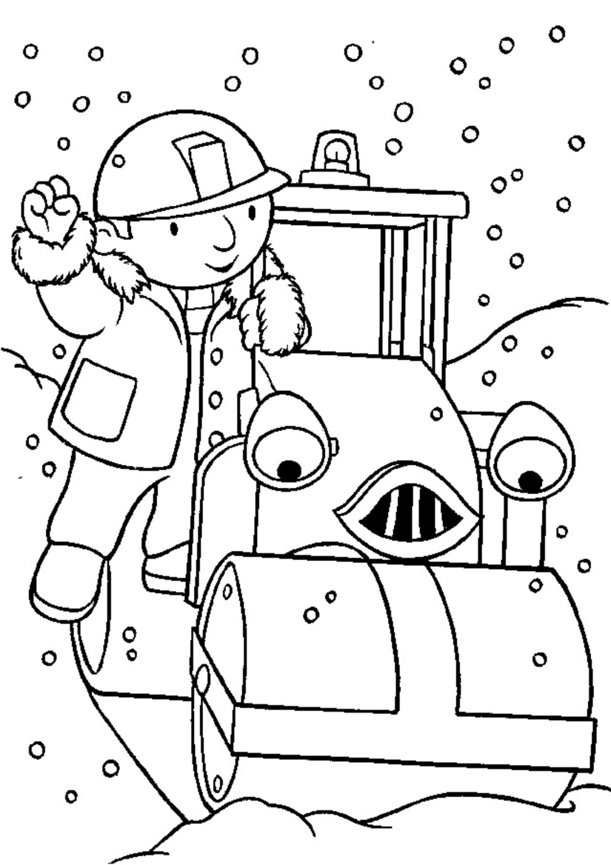 Desenho para Colorir Bob, o Construtor
