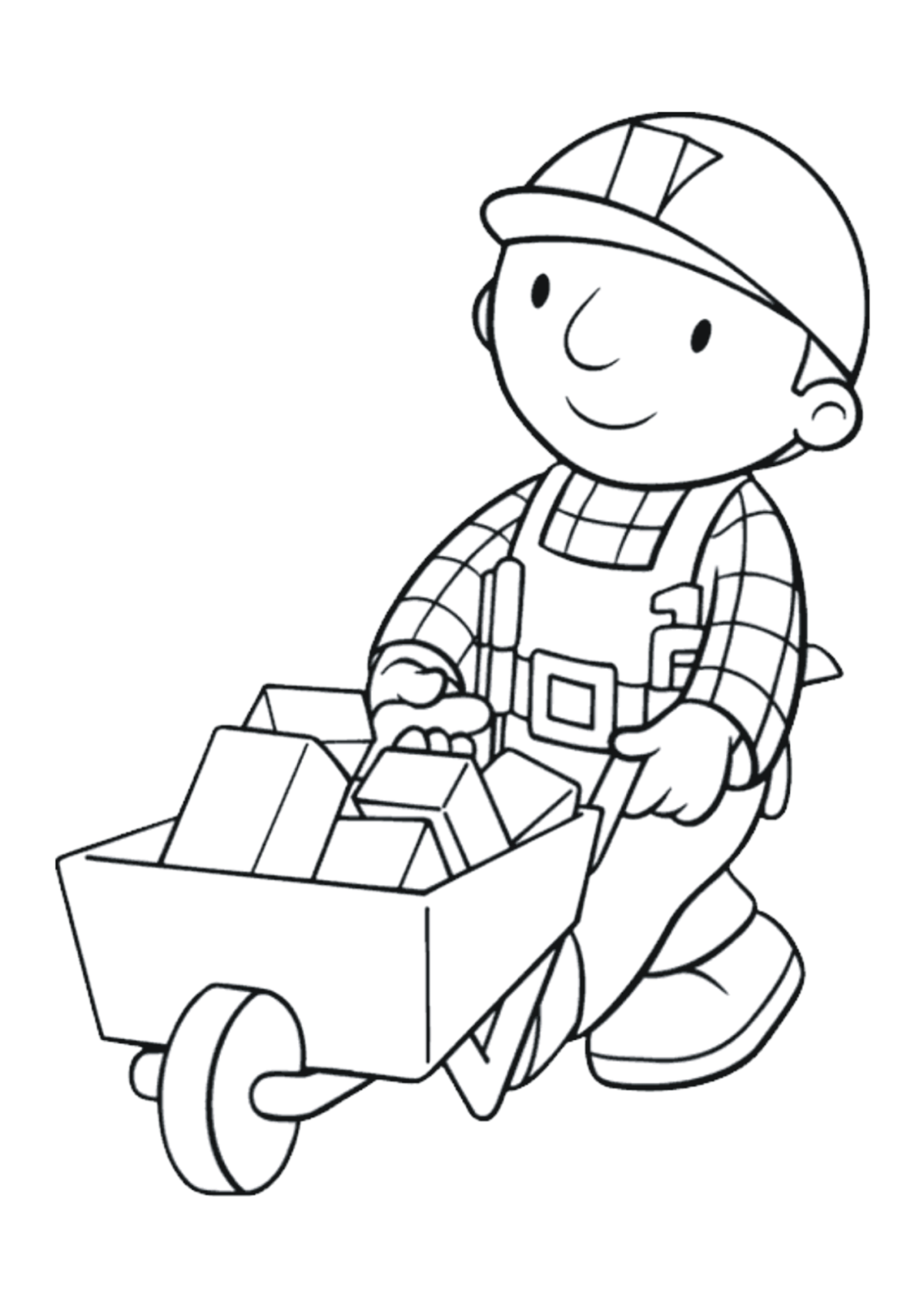Desenho para Colorir Bob, o Construtor