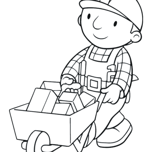 Desenho para Colorir Bob, o Construtor