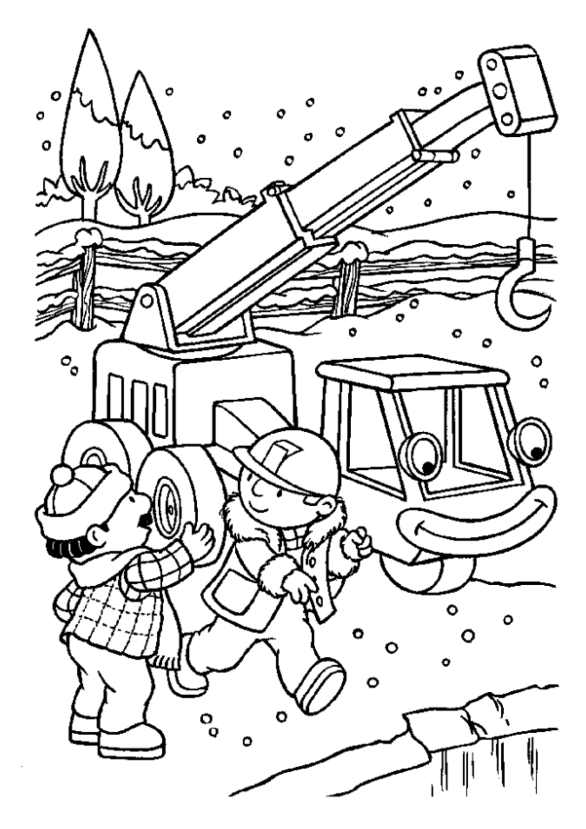 Desenho para Colorir Bob, o Construtor