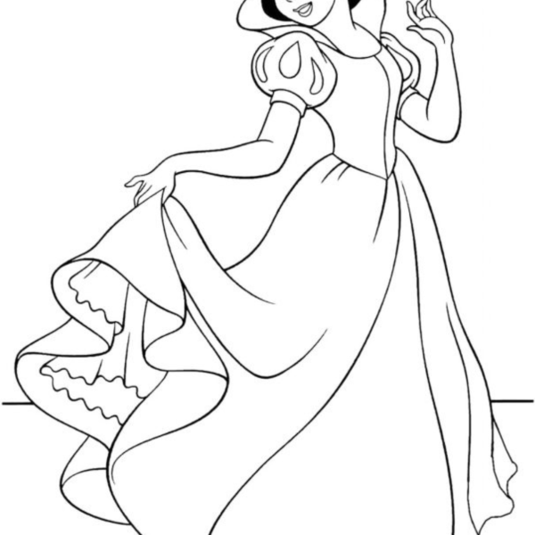 Desenho para Colorir Branca de Neve