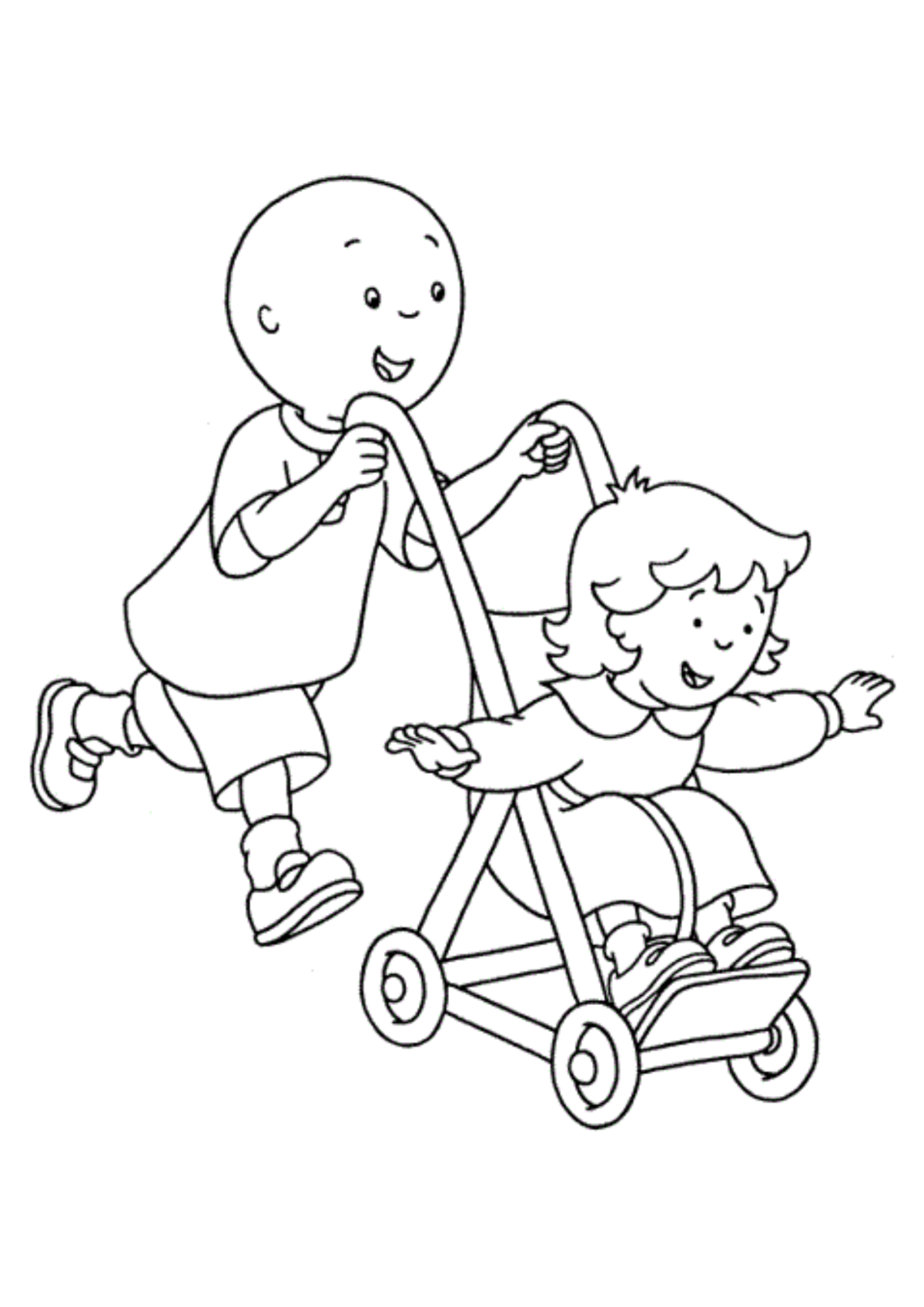 Desenho para Colorir Caillou