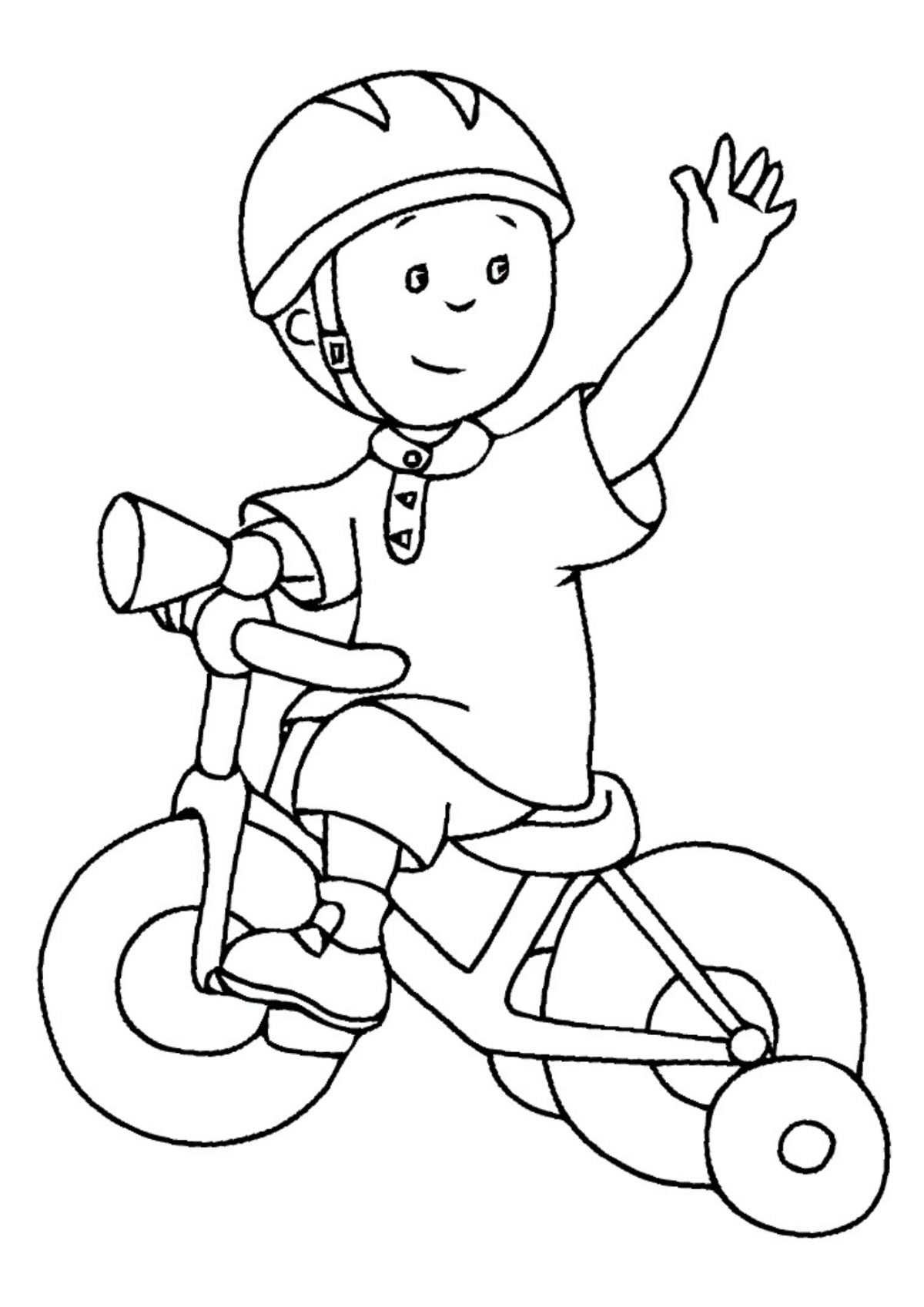 Desenho para Colorir Caillou