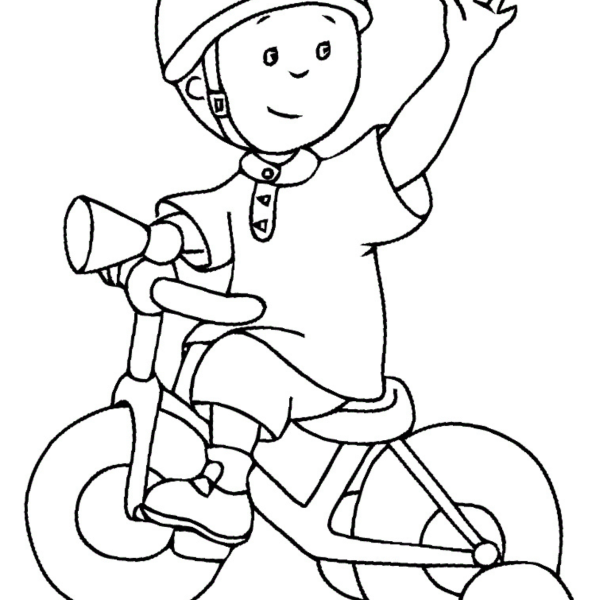 Desenho para Colorir Caillou