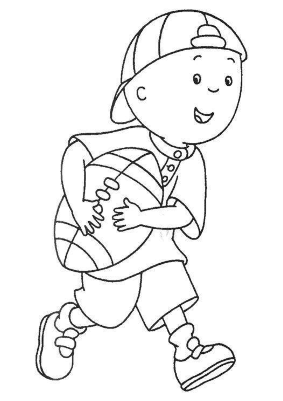 Desenho para Colorir Caillou
