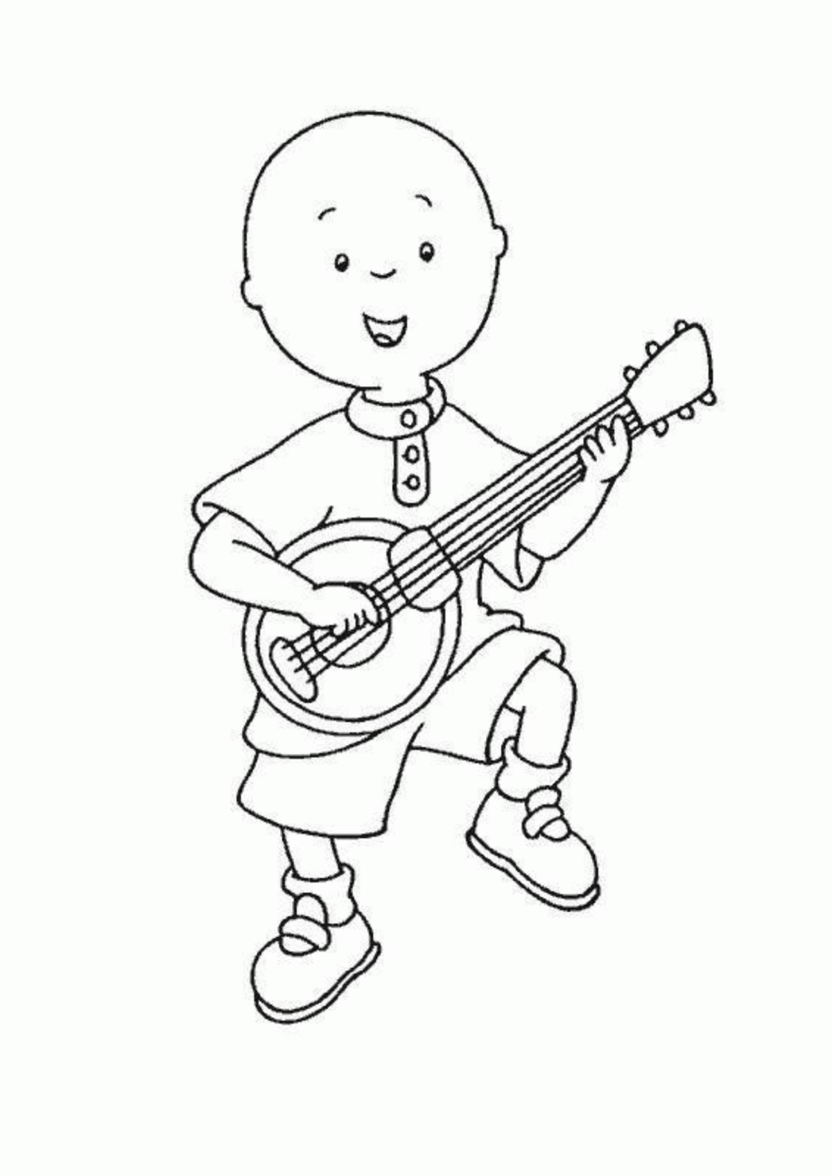 Desenho para Colorir Caillou