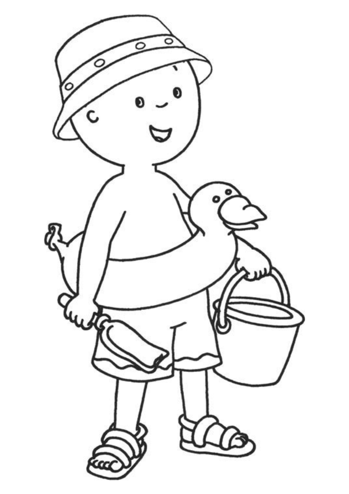 Desenho para Colorir Caillou