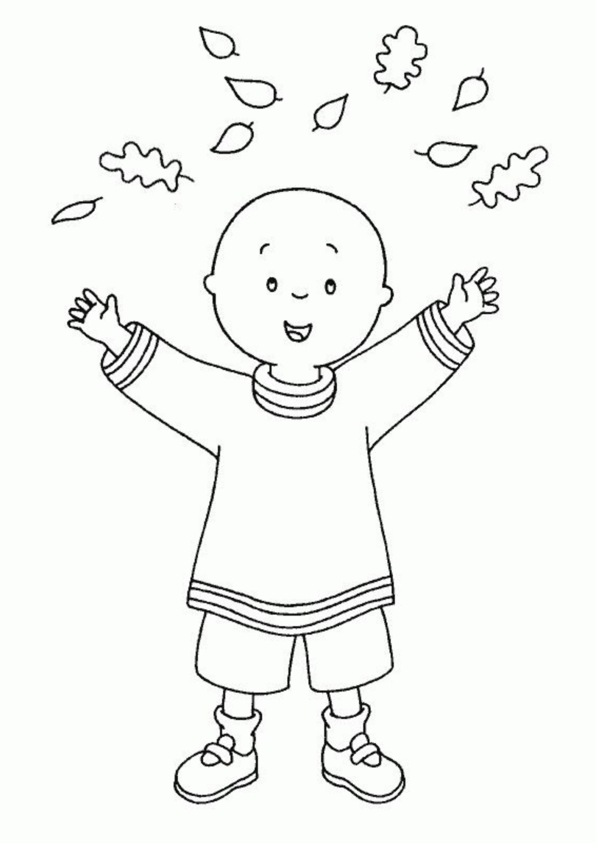 Desenho para Colorir Caillou