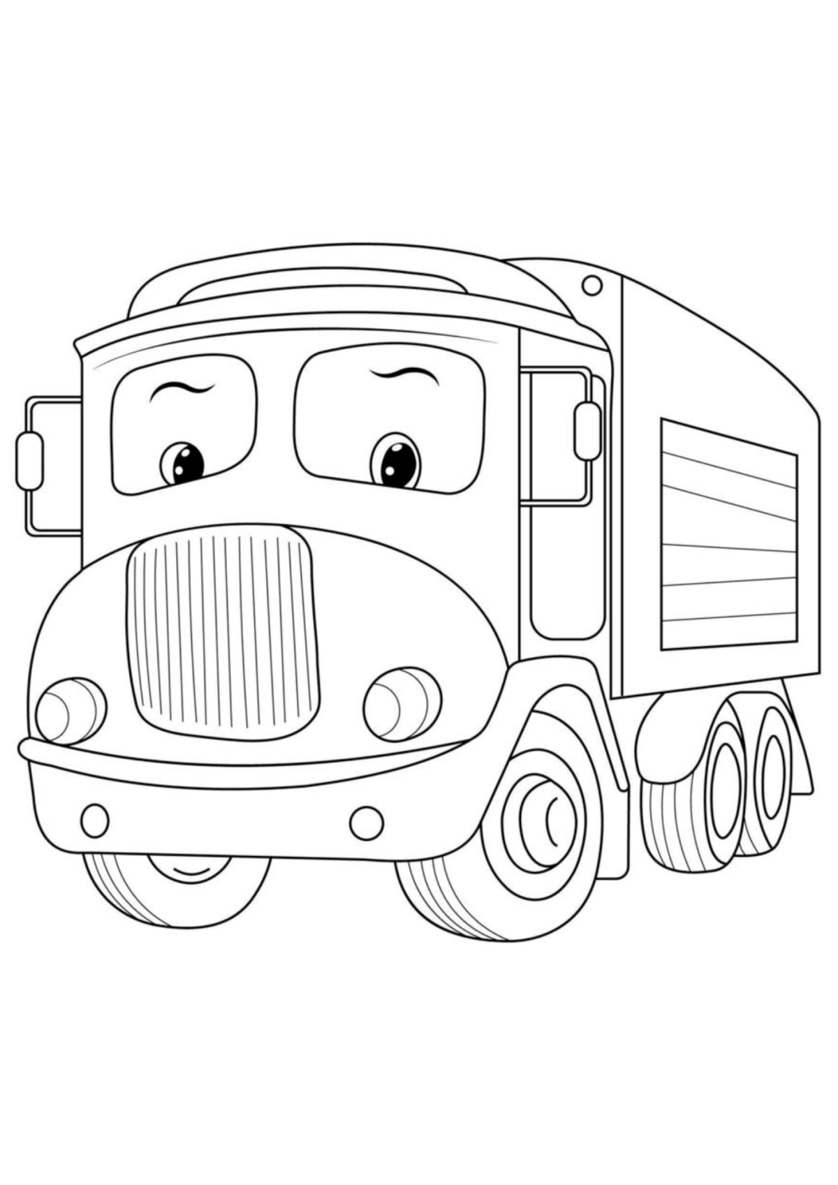 Desenho para Colorir Caminhão
