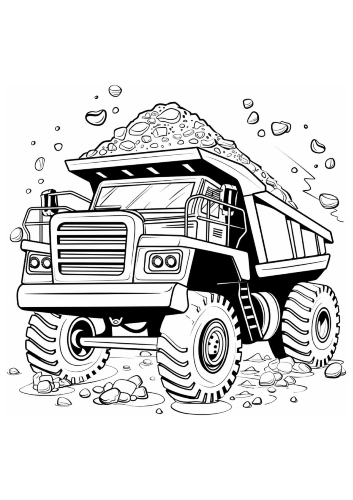 Desenho para Colorir Caminhão