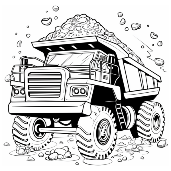 Desenho para Colorir Caminhão
