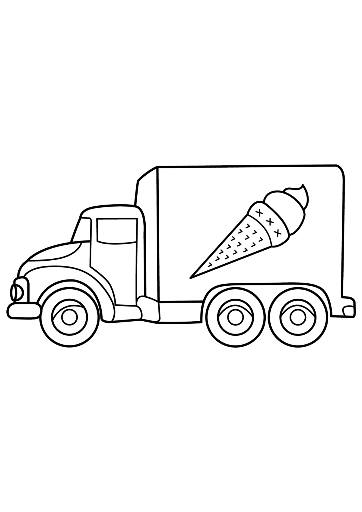 Desenho para Colorir Caminhão