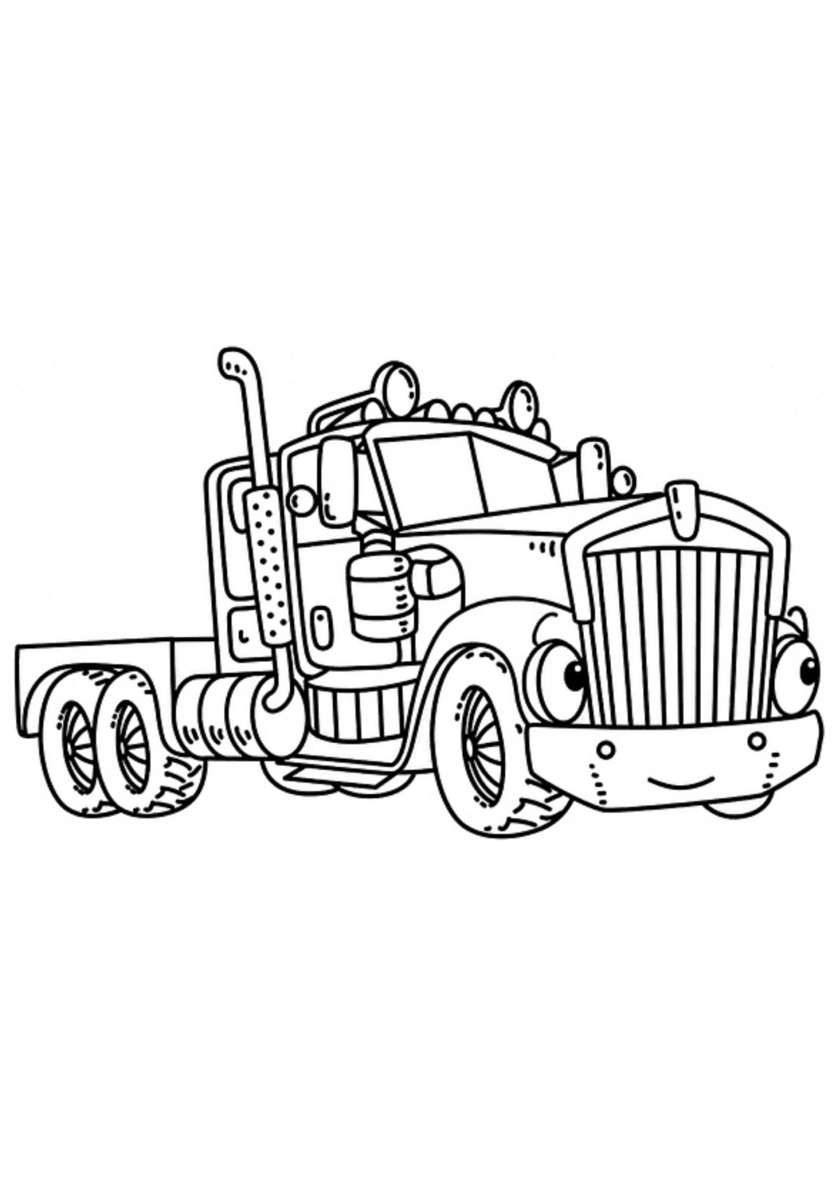Desenho para Colorir Caminhão