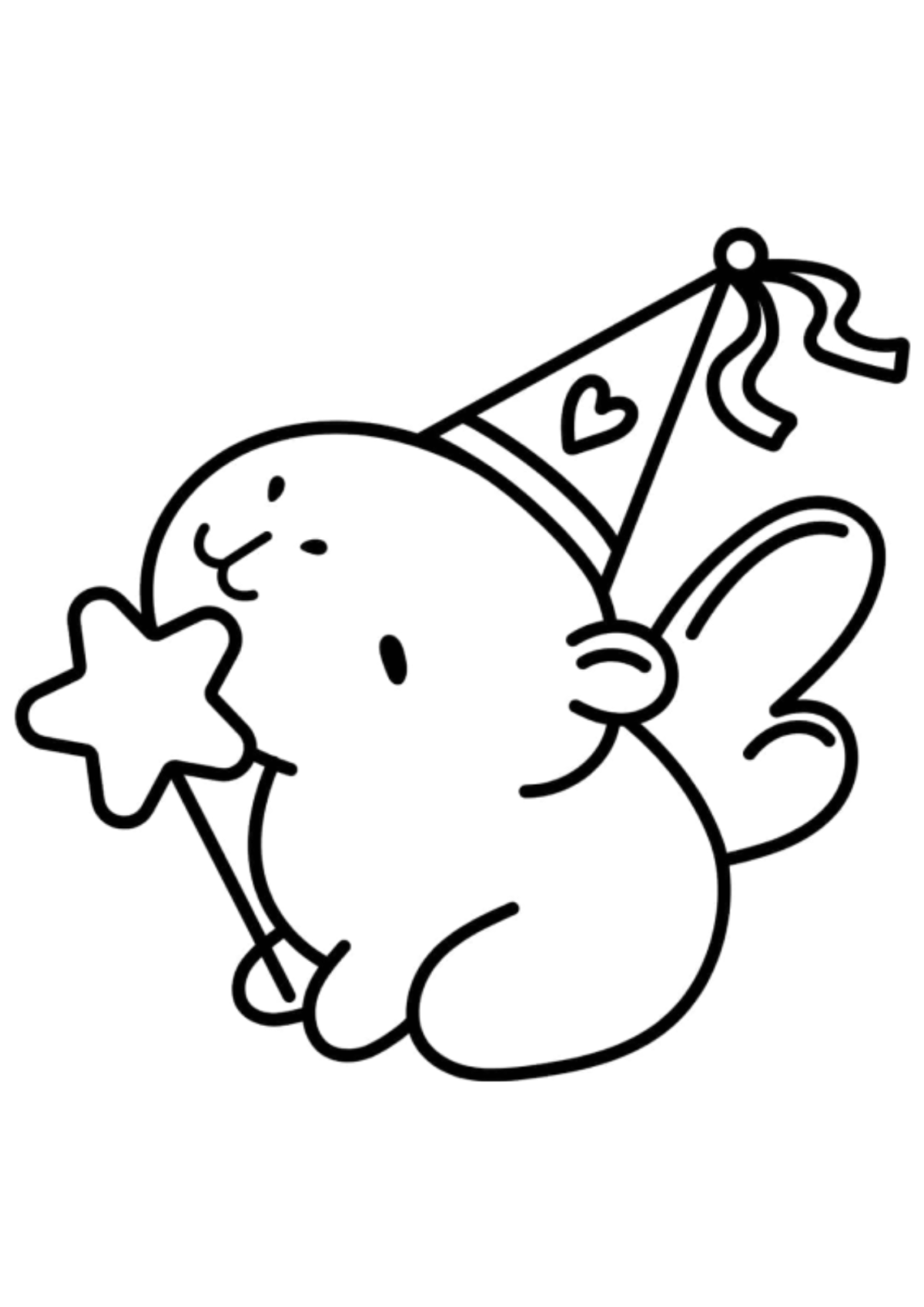Desenho para Colorir Capivara
