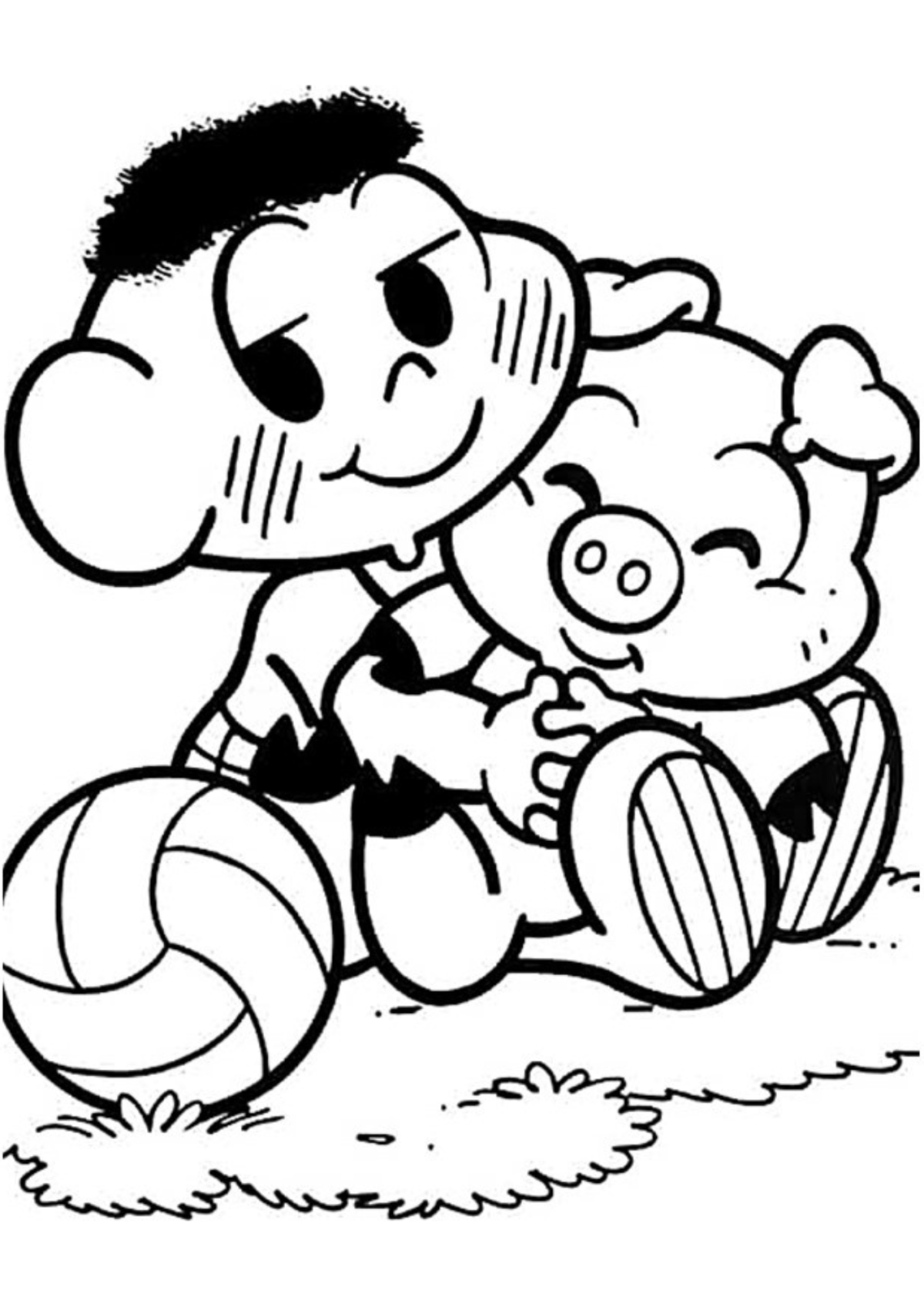 Desenho para Colorir Cascão