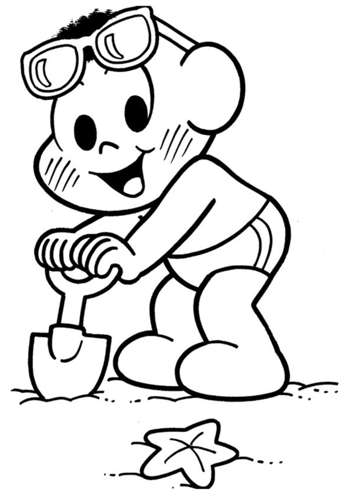 Desenho para Colorir Cascão