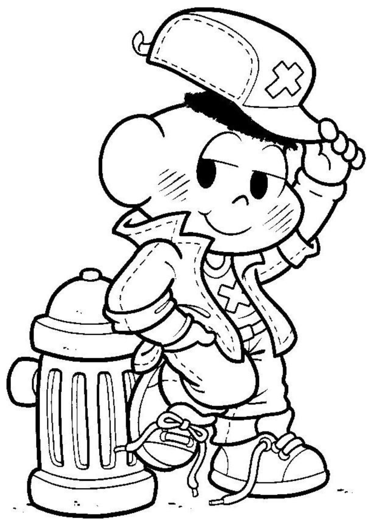 Desenho para Colorir Cascão