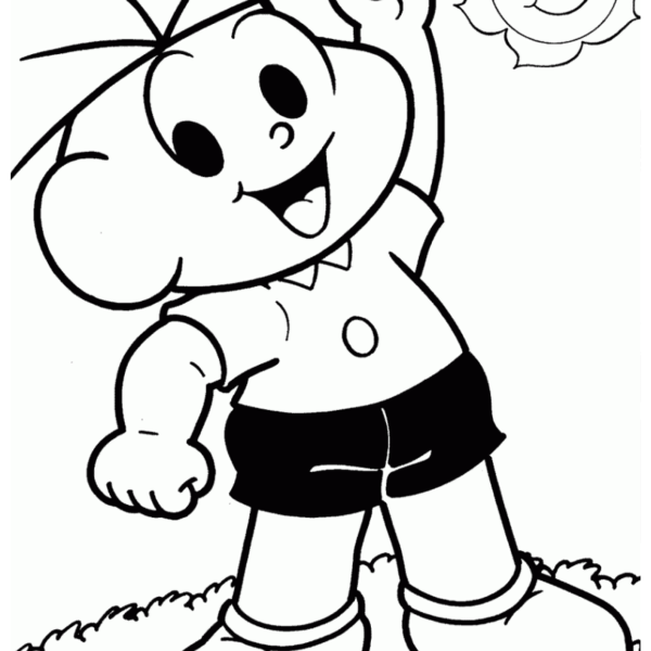 Desenho para Colorir Cebolinha