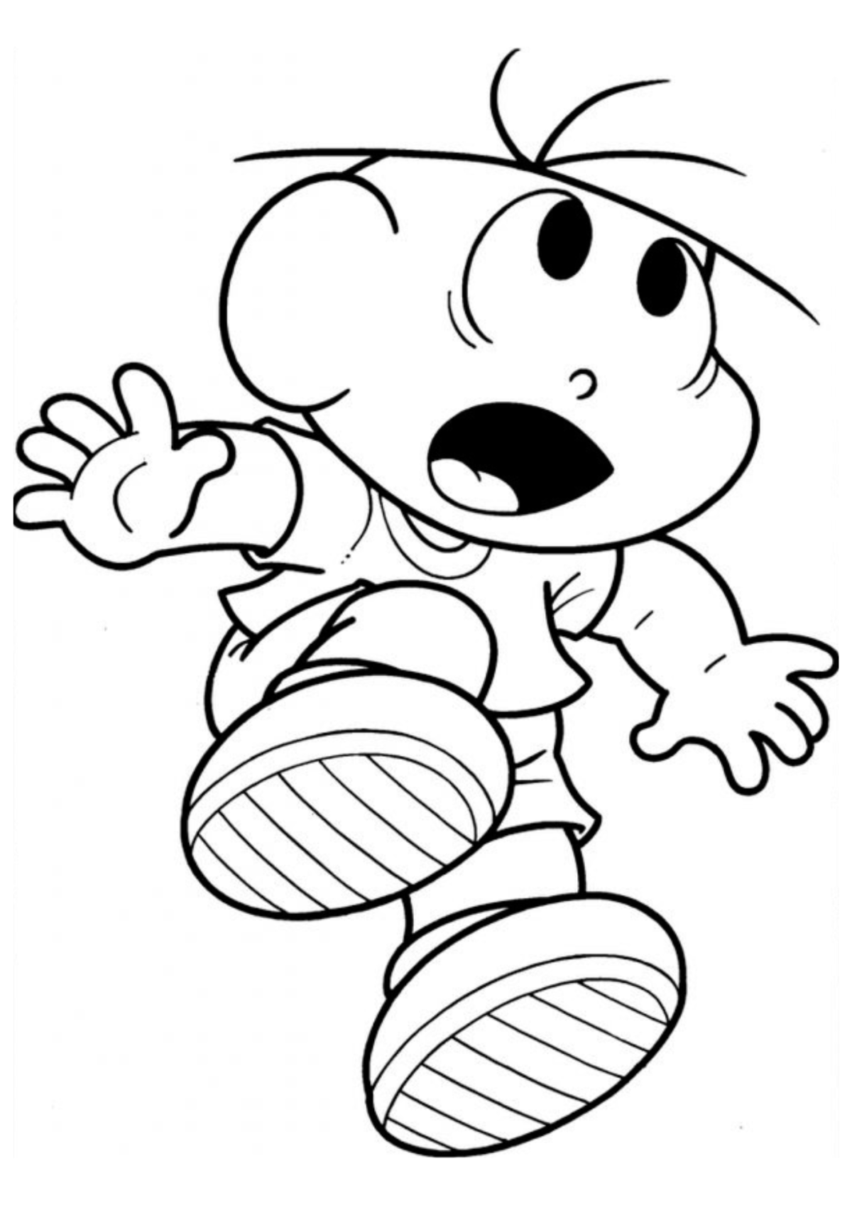 Desenho para Colorir Cebolinha