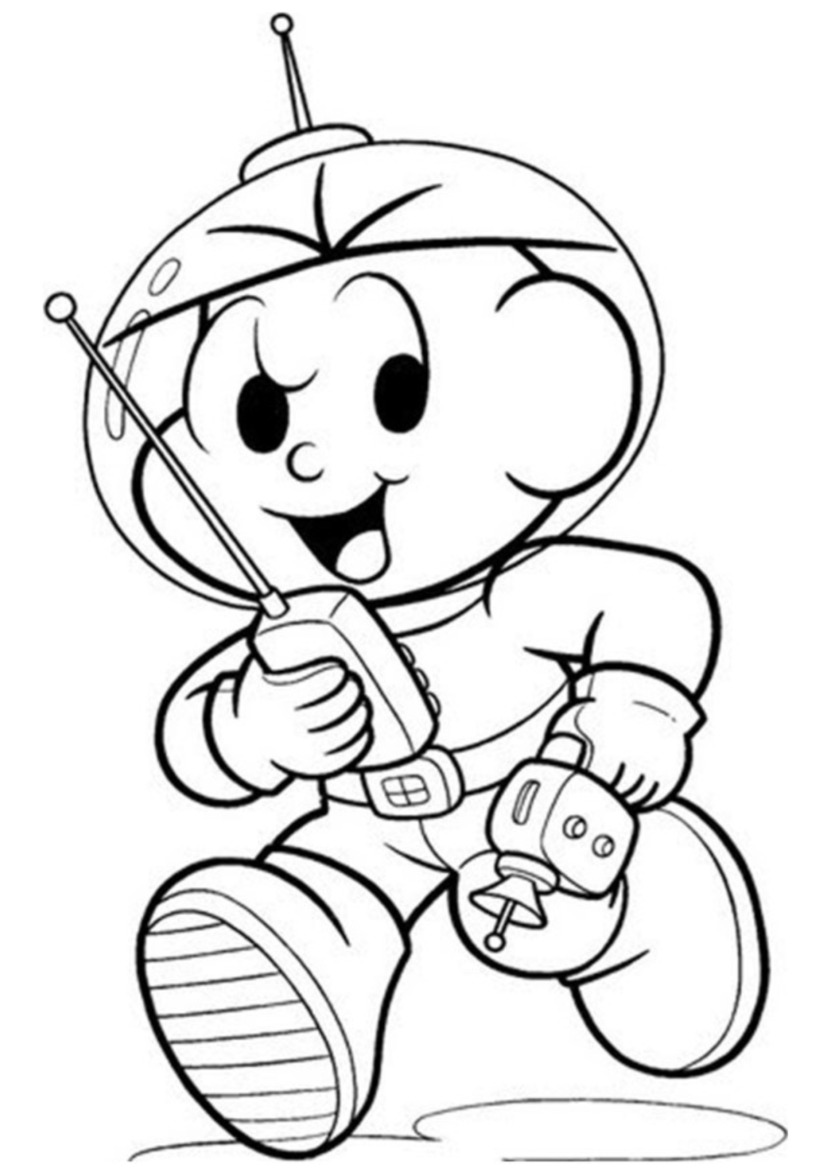 Desenho para Colorir Cebolinha