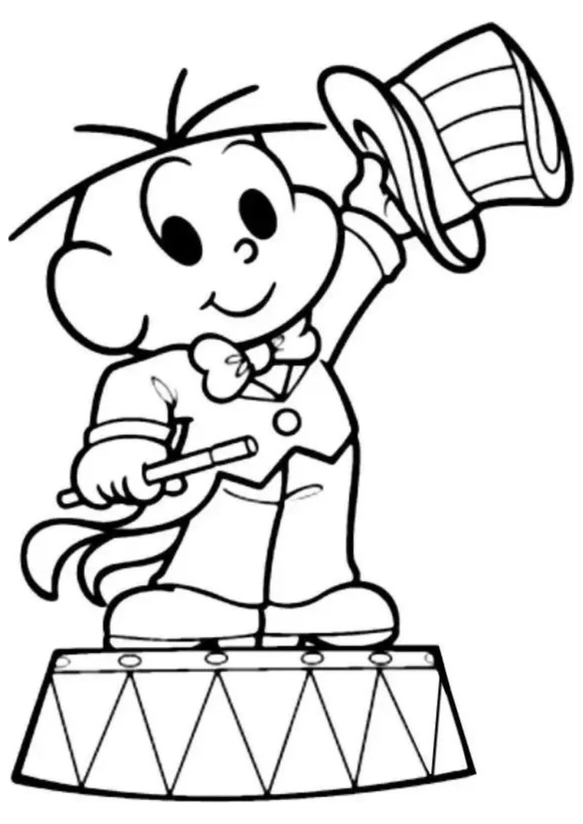 Desenho para Colorir Cebolinha