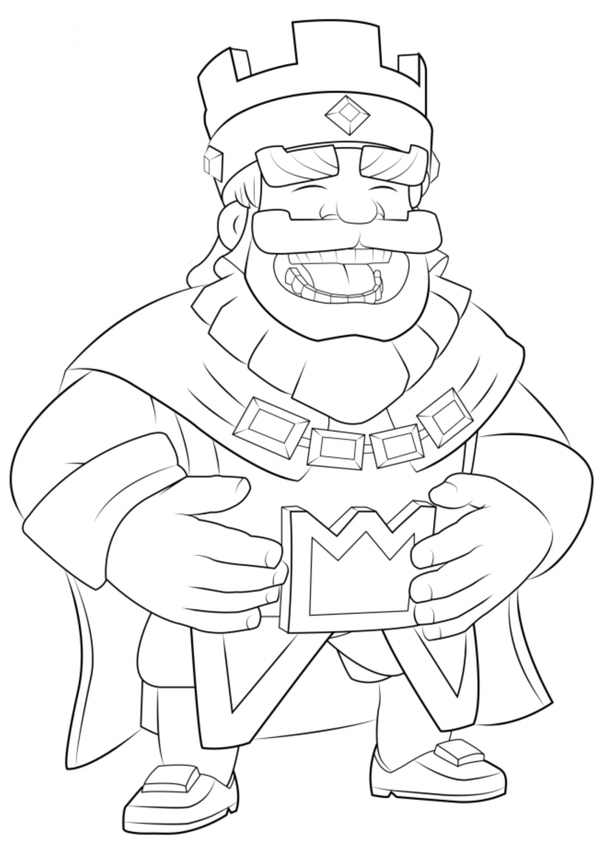 Desenho para Colorir Clash of Clans