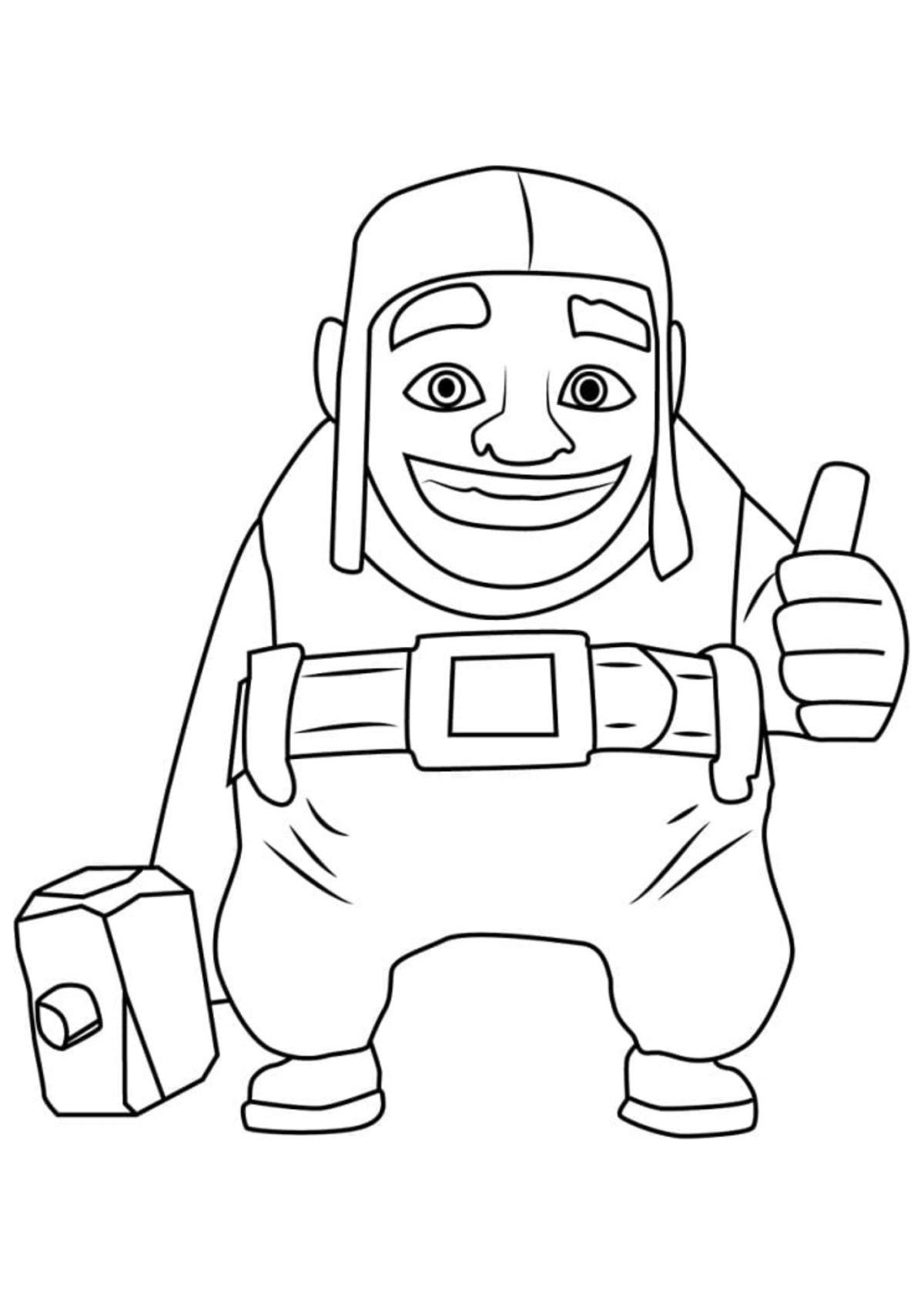 Desenho para Colorir Clash of Clans