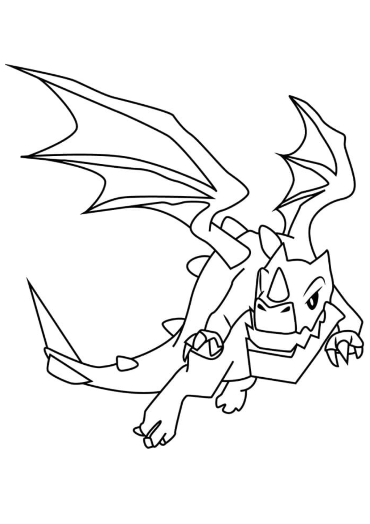 Desenho para Colorir Clash of Clans