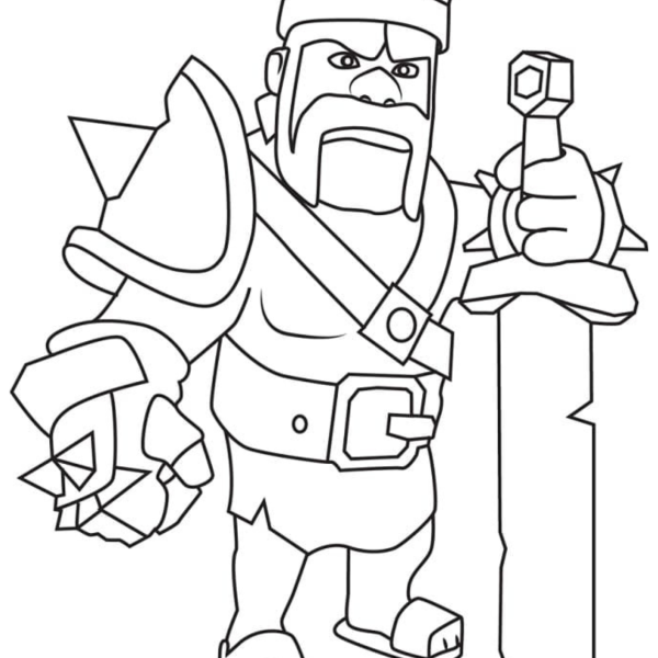 Desenho para Colorir Clash of Clans
