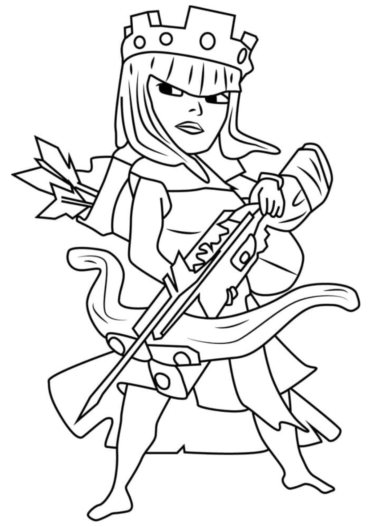 Desenho para Colorir Clash of Clans