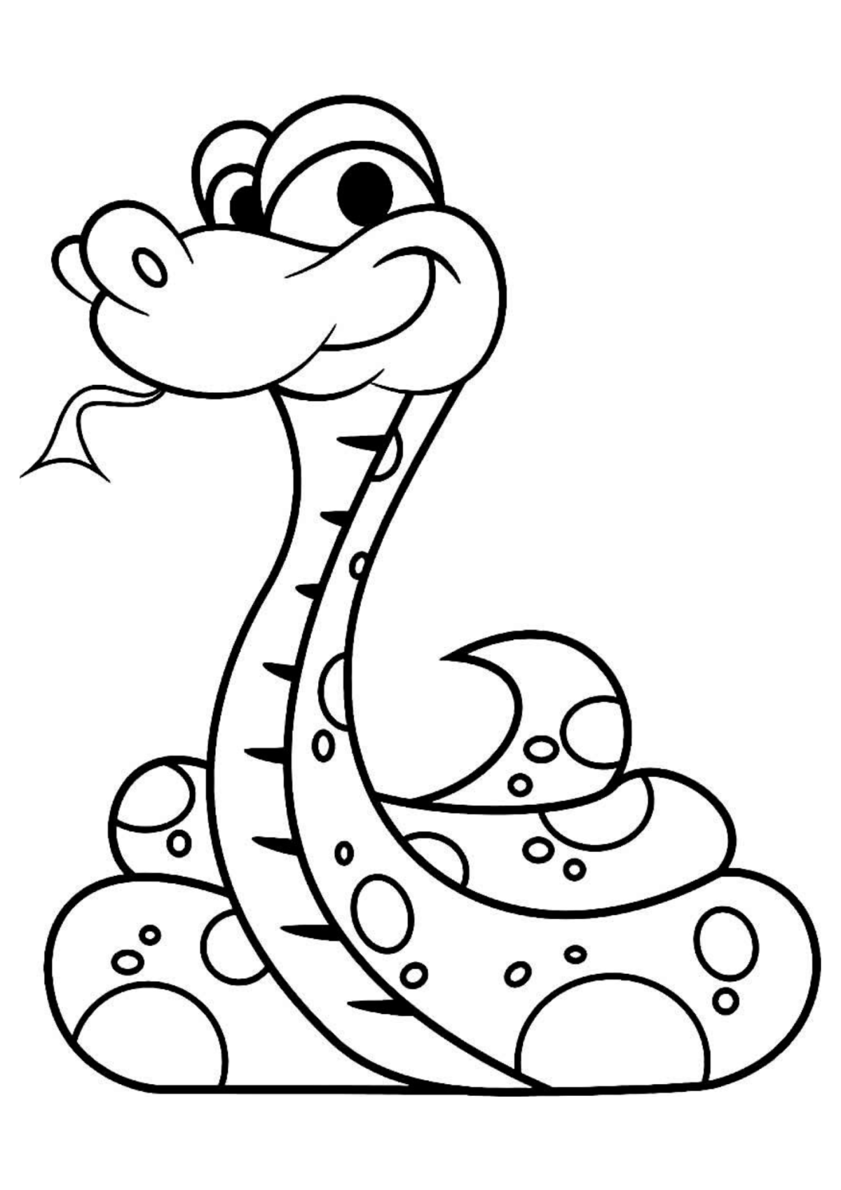 Desenho para Colorir Cobra