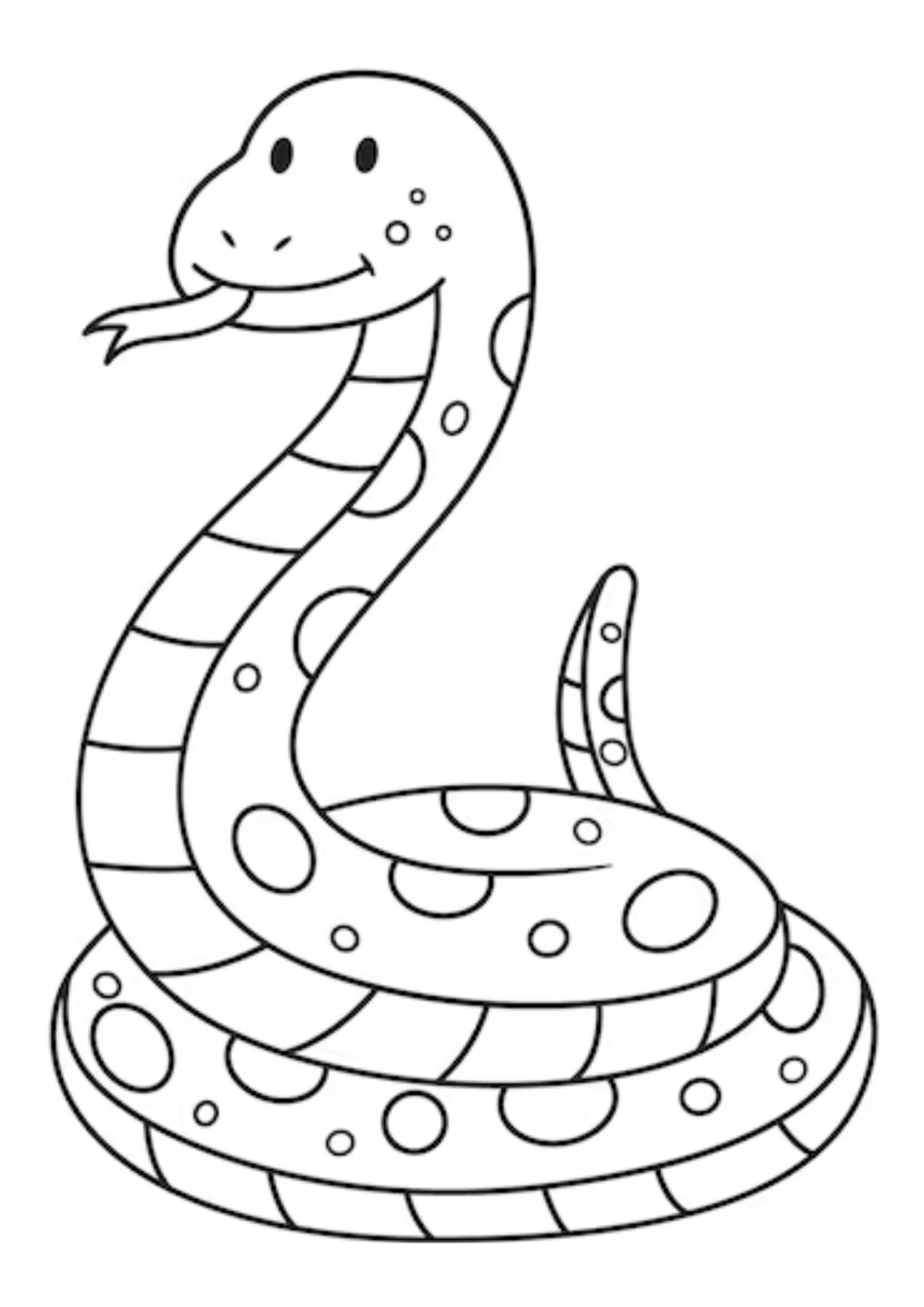 Desenho para Colorir Cobra