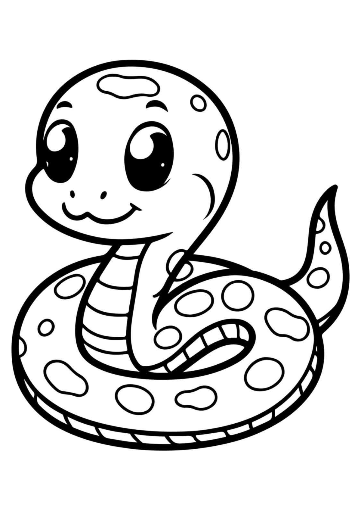Desenho para Colorir Cobra