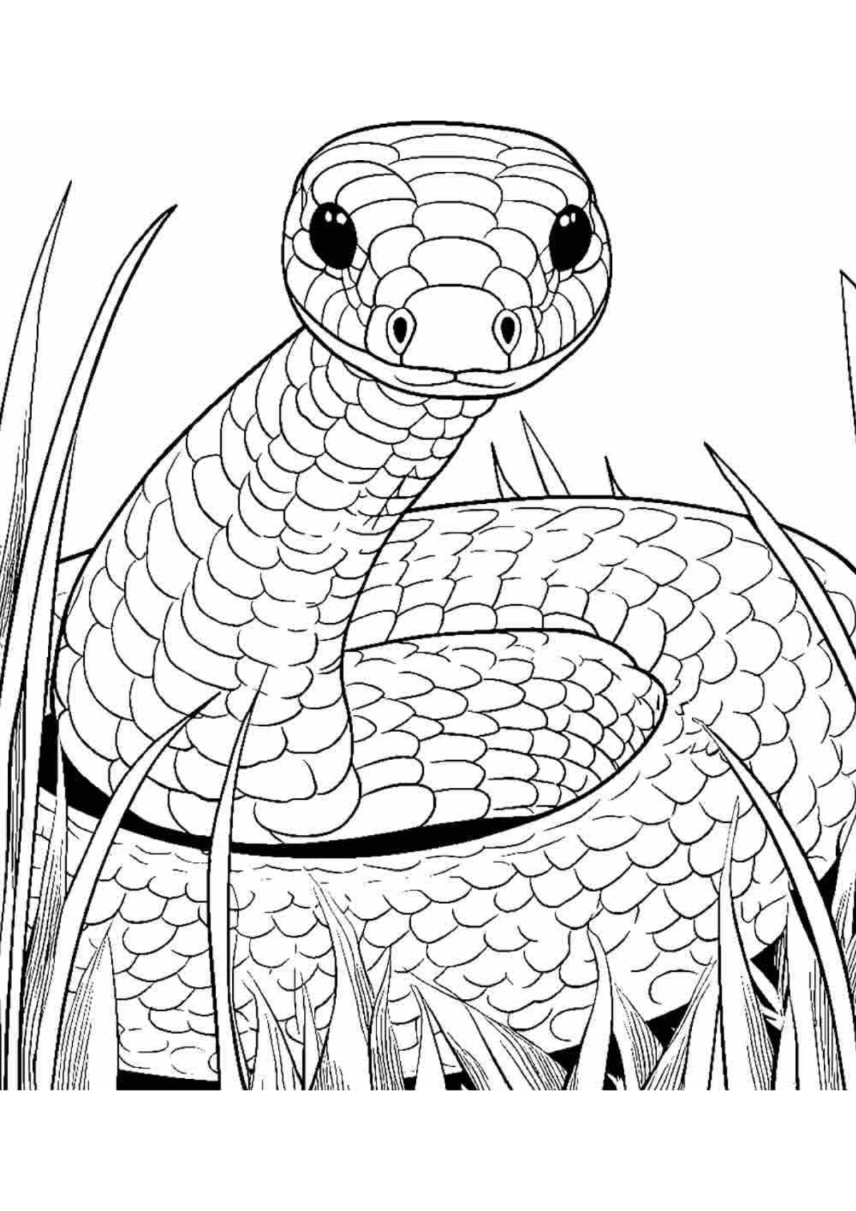 Desenho para Colorir Cobra