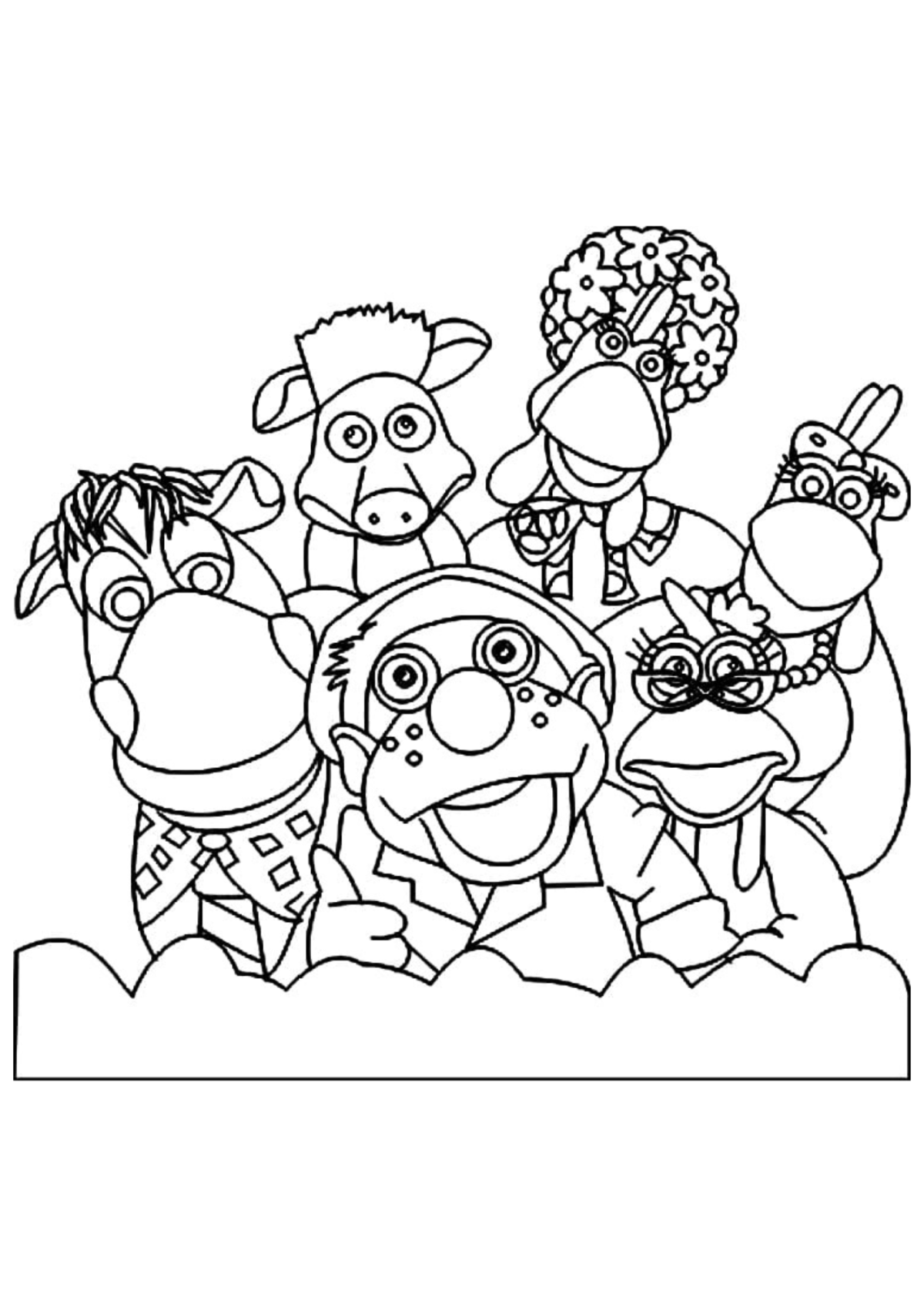Desenho para Colorir Cocoricó