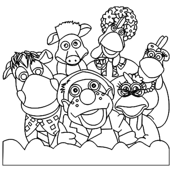 Desenho para Colorir Cocoricó
