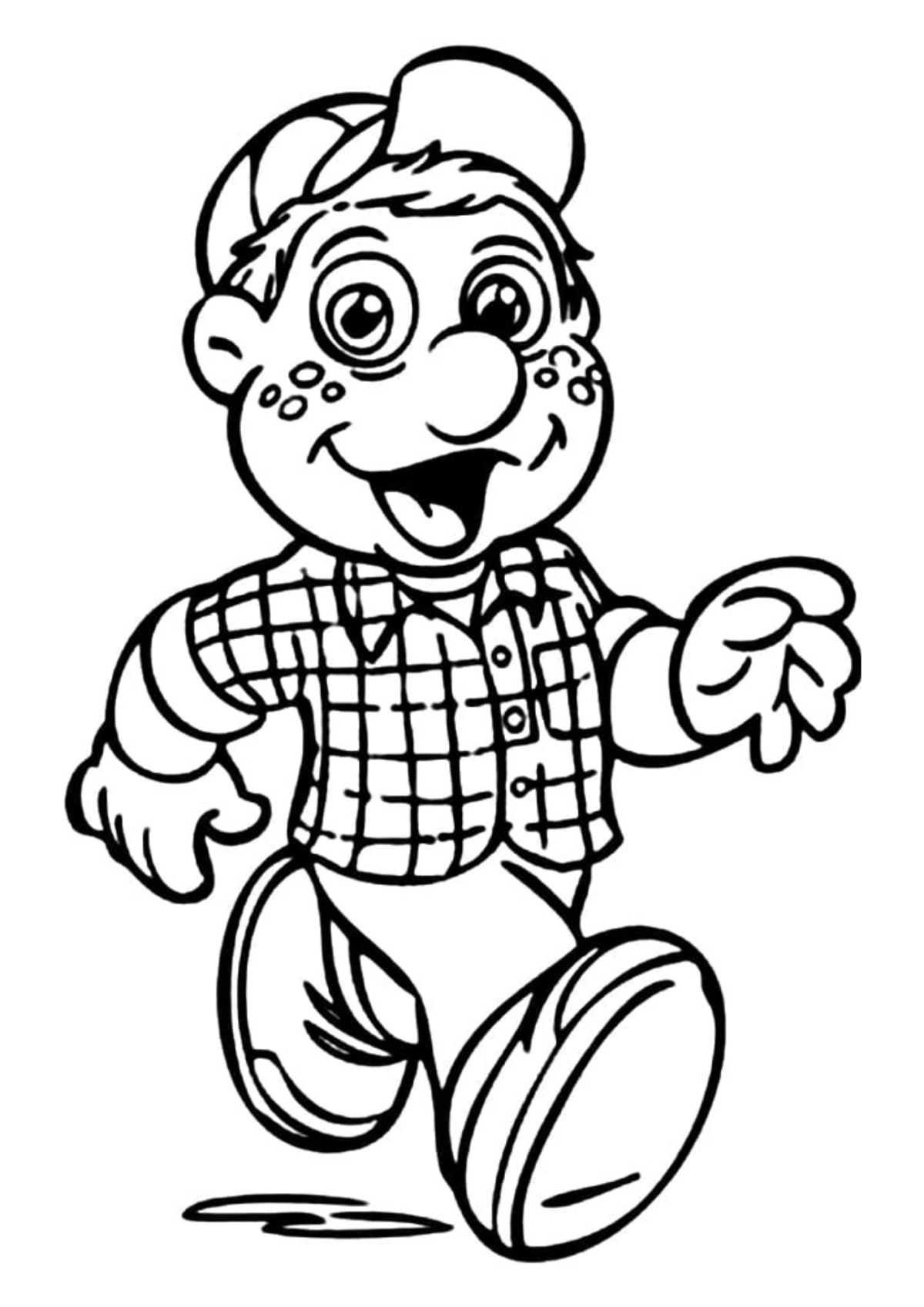 Desenho para Colorir Cocoricó