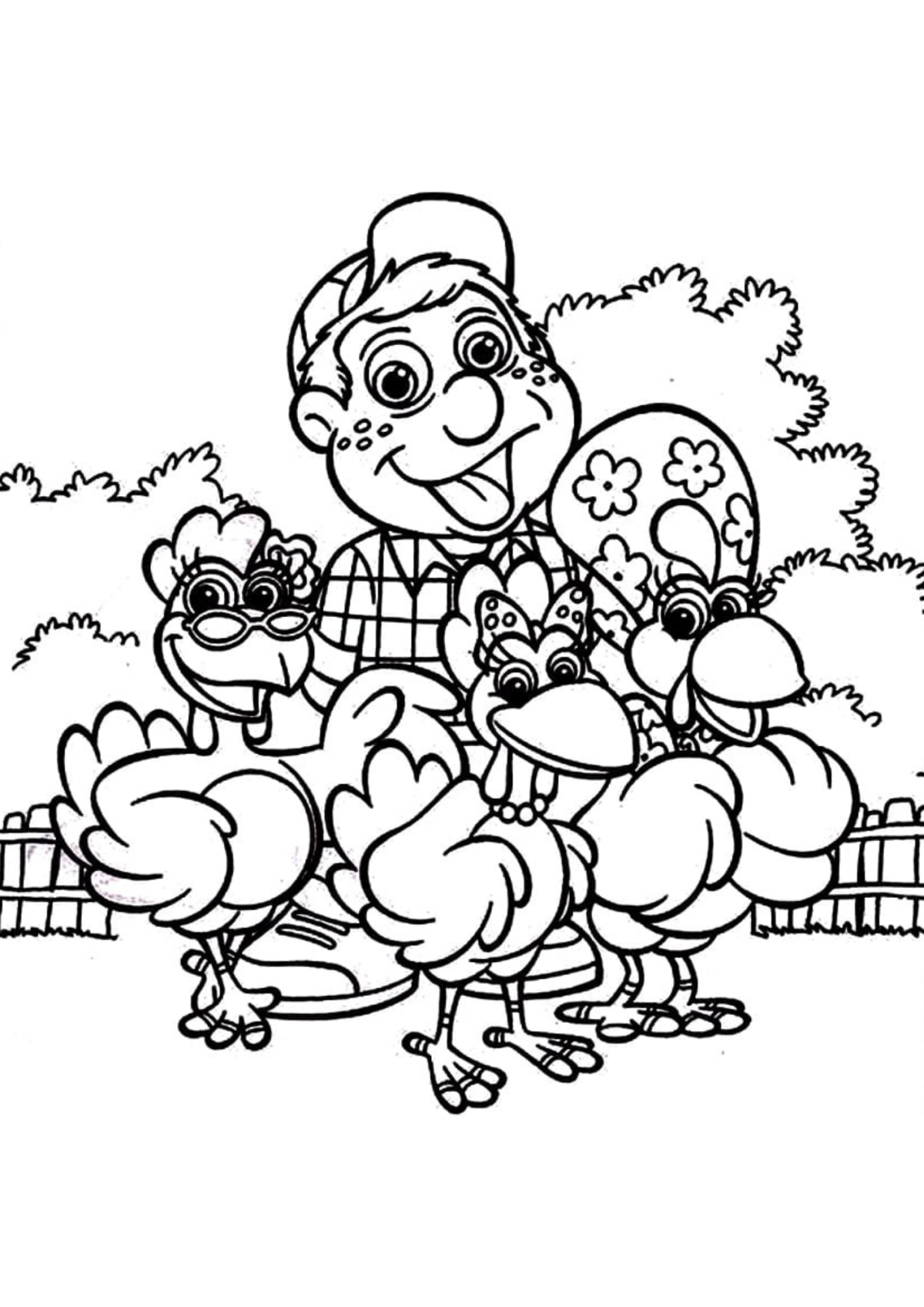 Desenho para Colorir Cocoricó