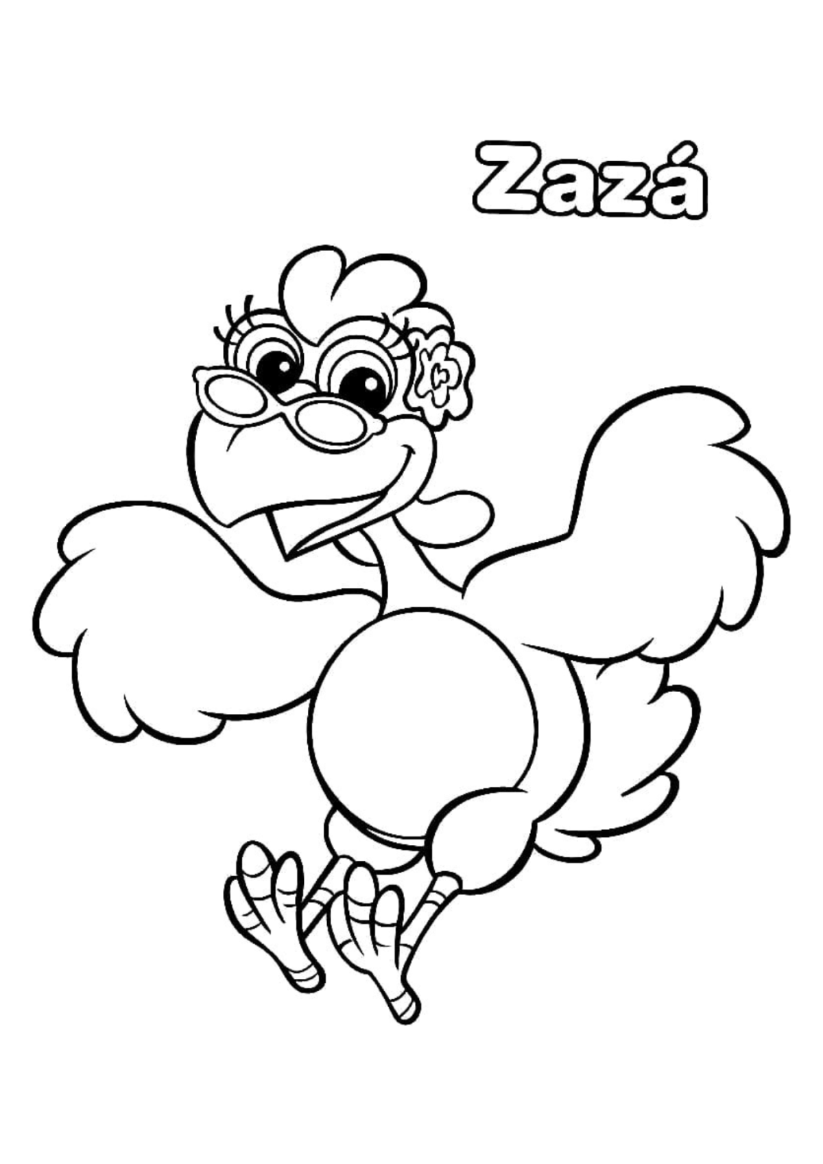 Desenho para Colorir Cocoricó