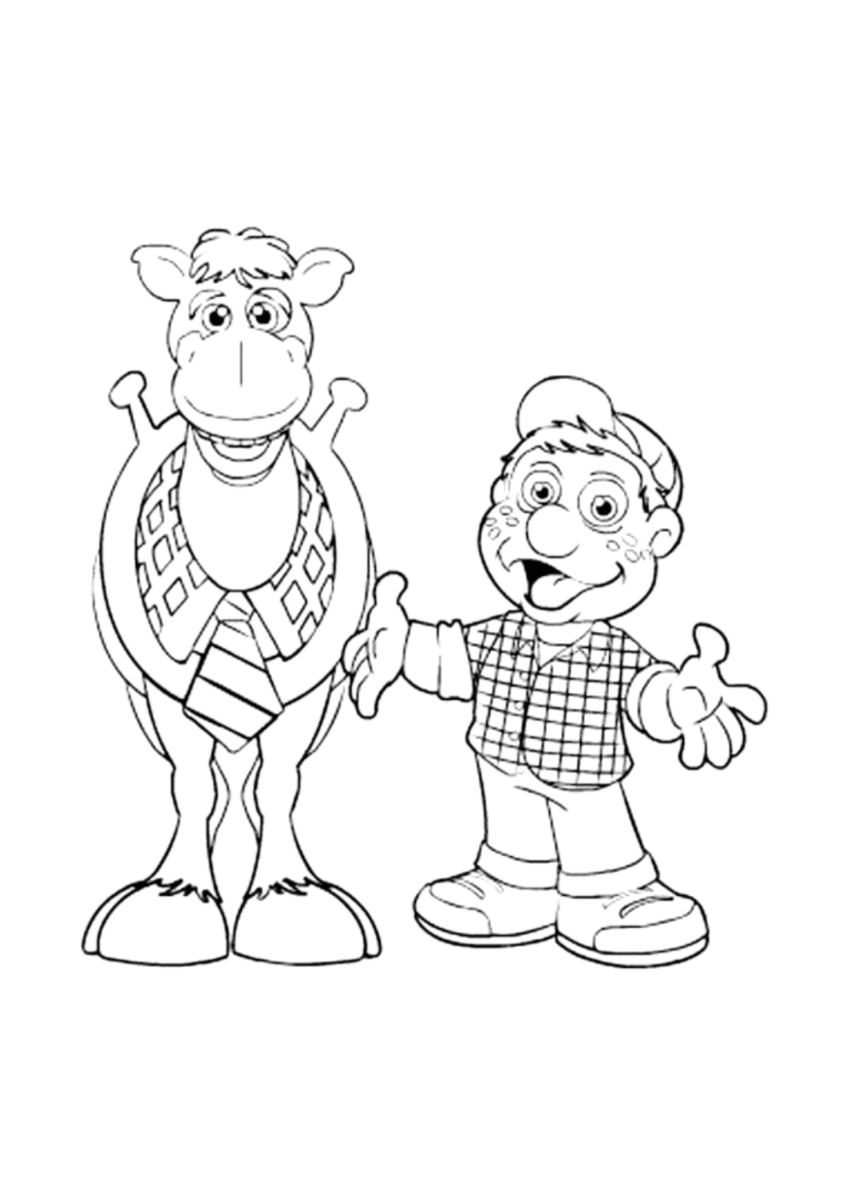 Desenho para Colorir Cocoricó