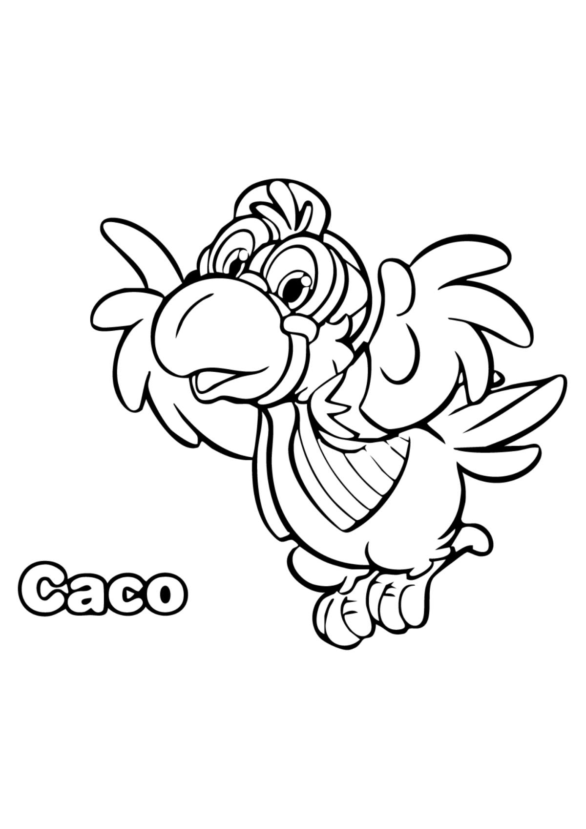 Desenho para Colorir Cocoricó