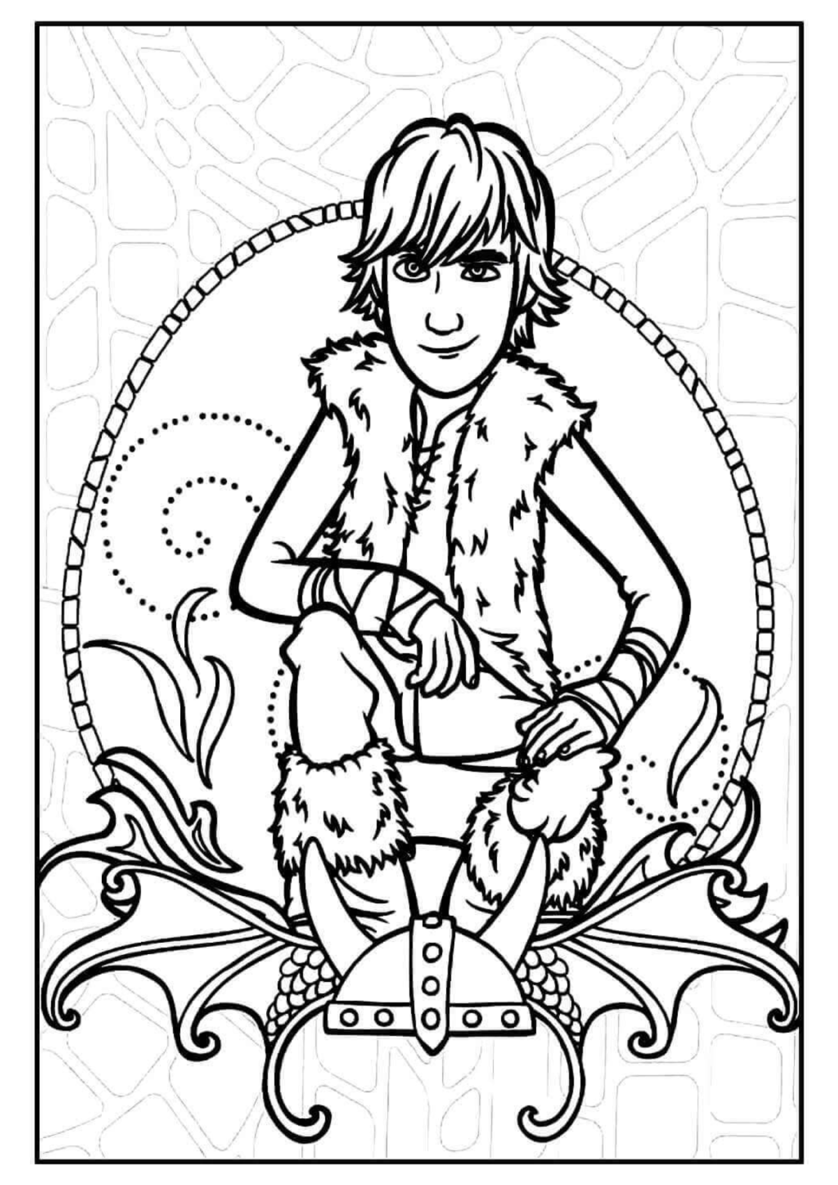 Desenho para Colorir Como Treinar o Seu Dragão