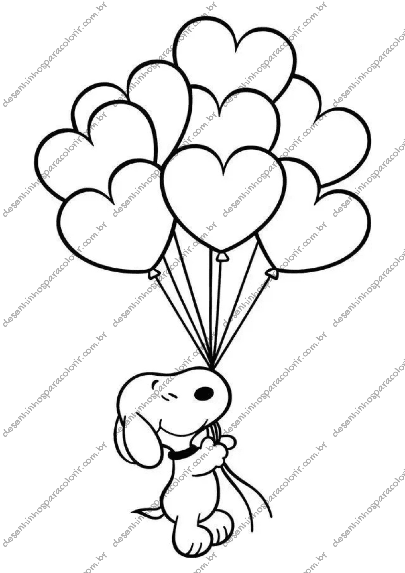 Desenho para Colorir Coração Desenho para Colorir Coração