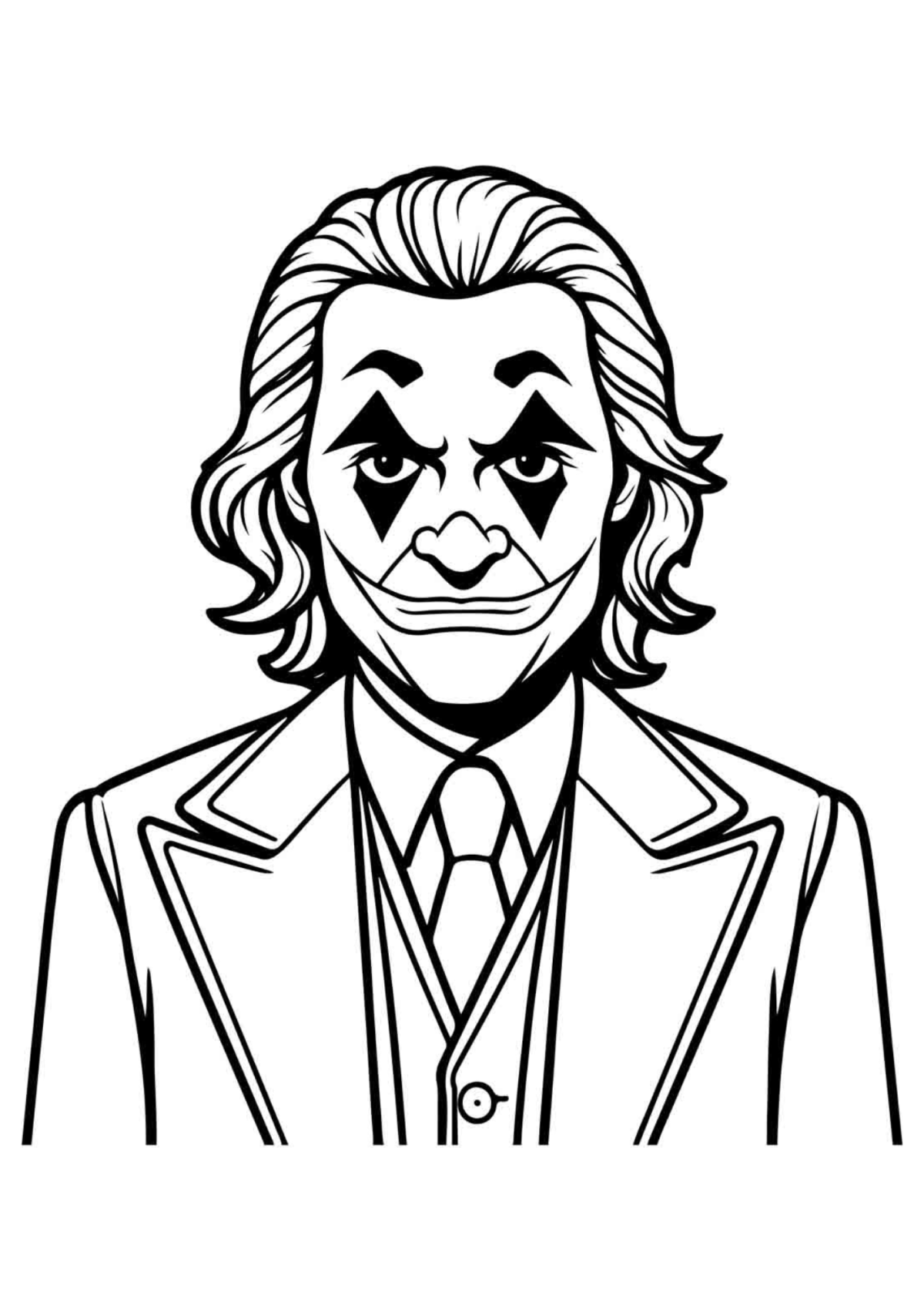 Desenho para Colorir Coringa