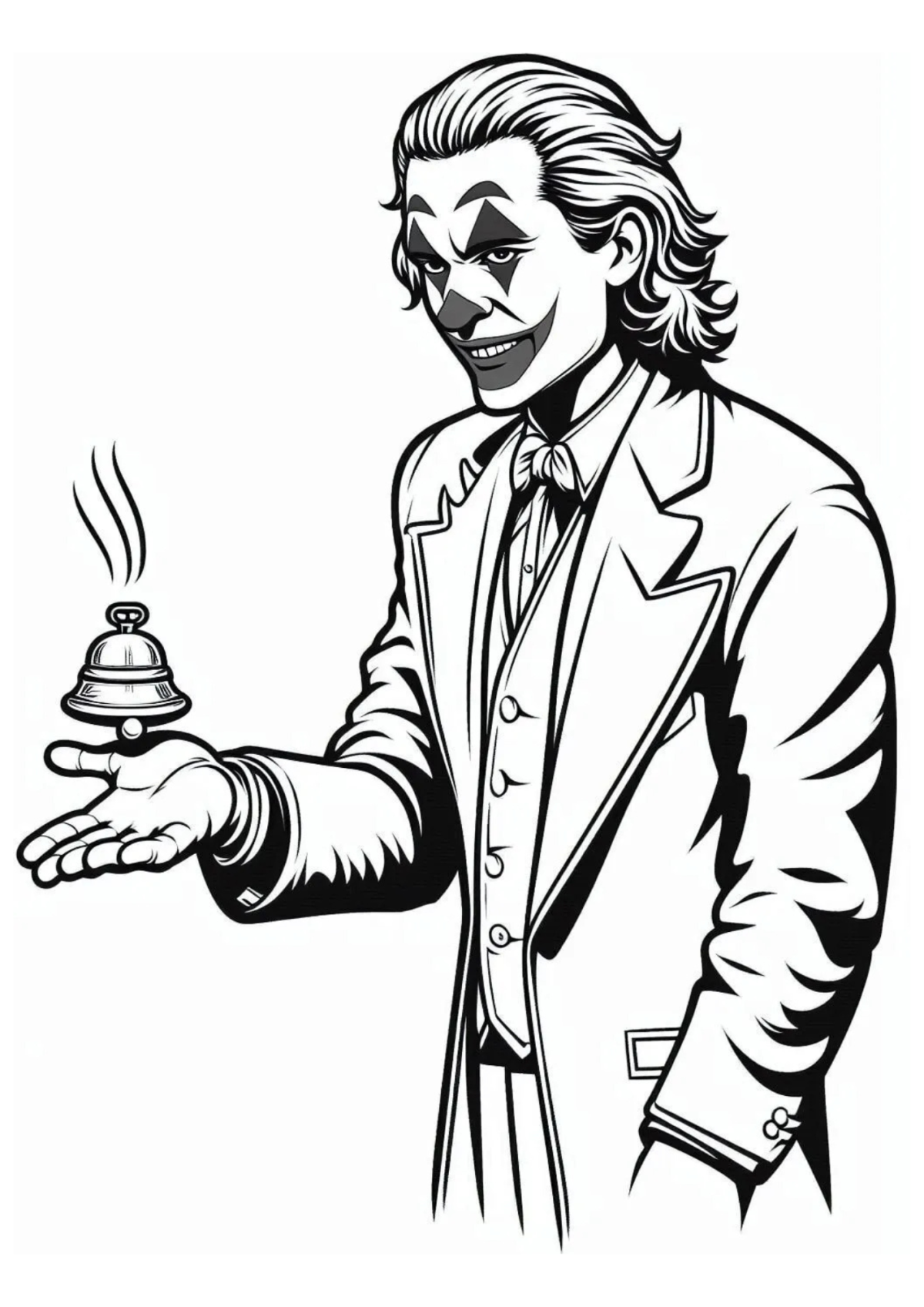 Desenho para Colorir Coringa