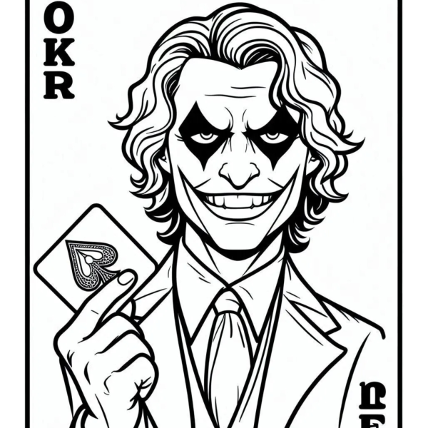 Desenho para Colorir Coringa