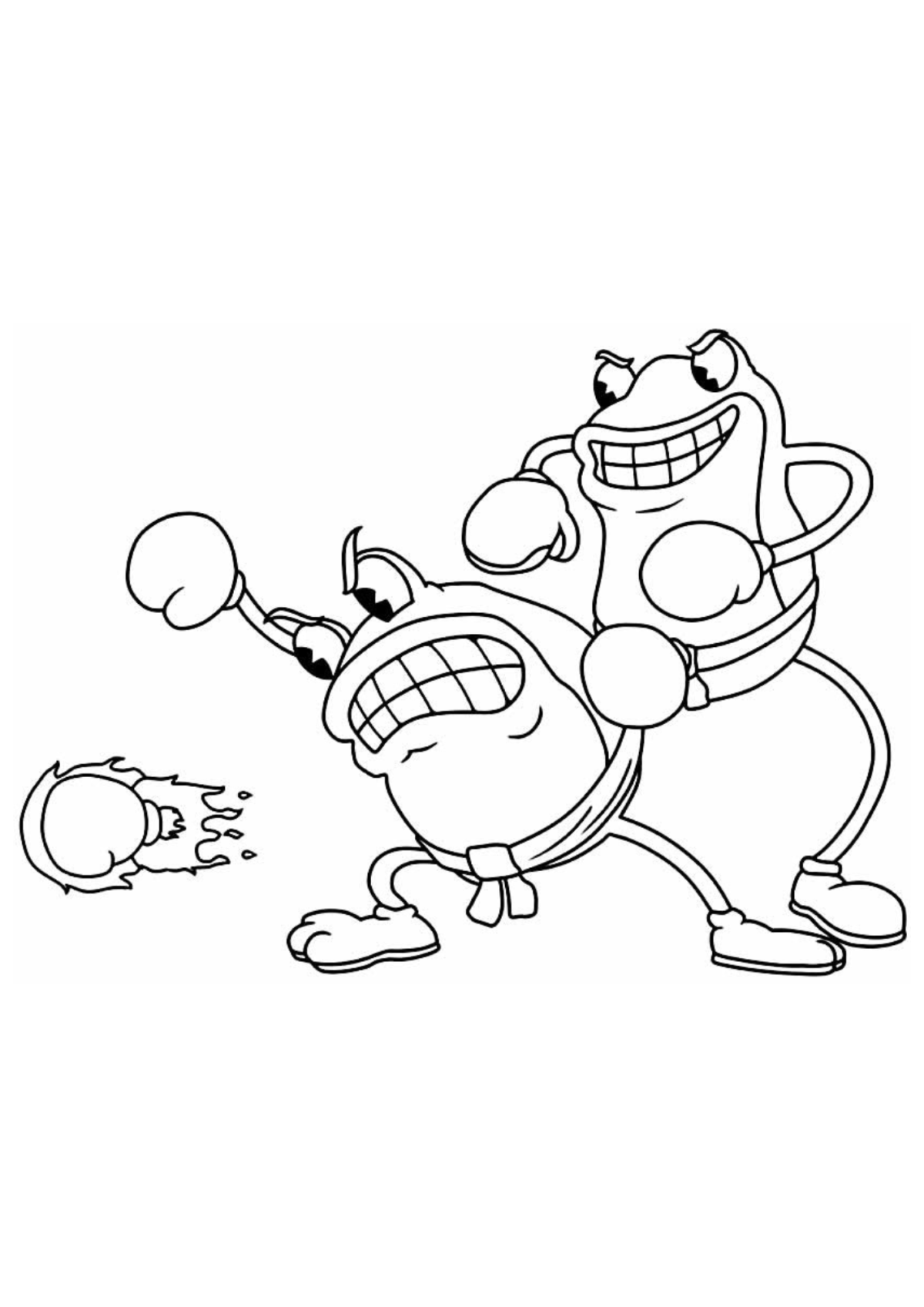 Desenho para Colorir Cuphead