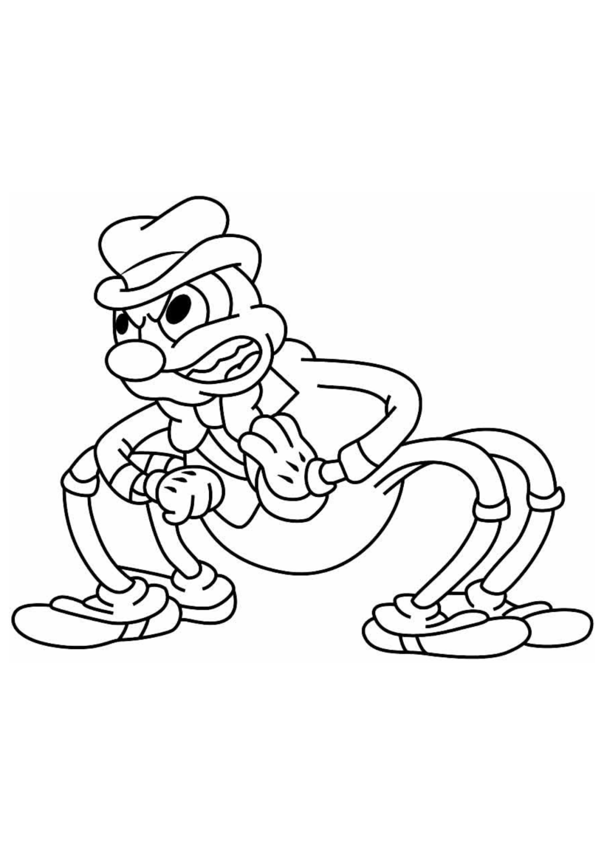 Desenho para Colorir Cuphead