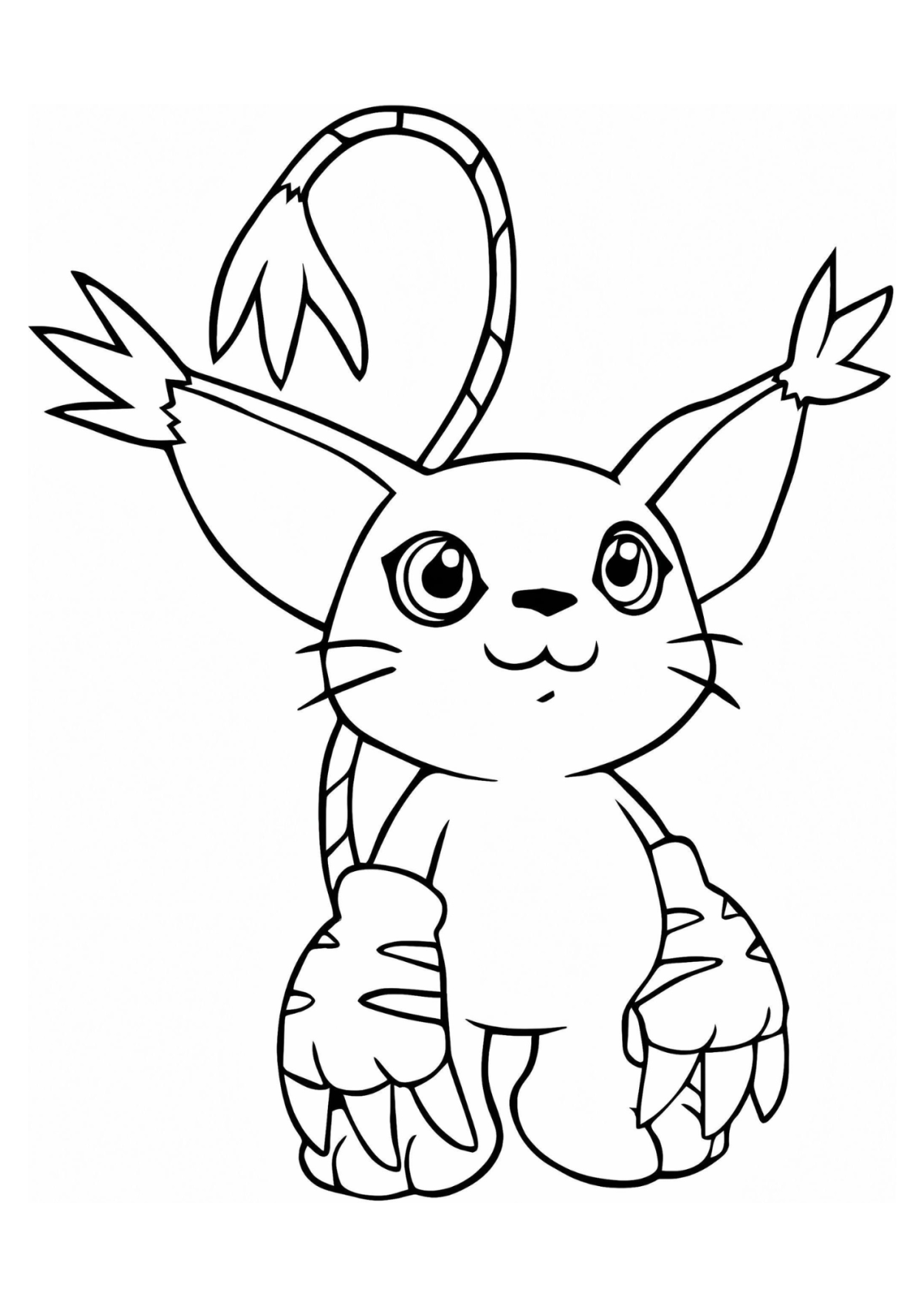Desenho para Colorir Digimon