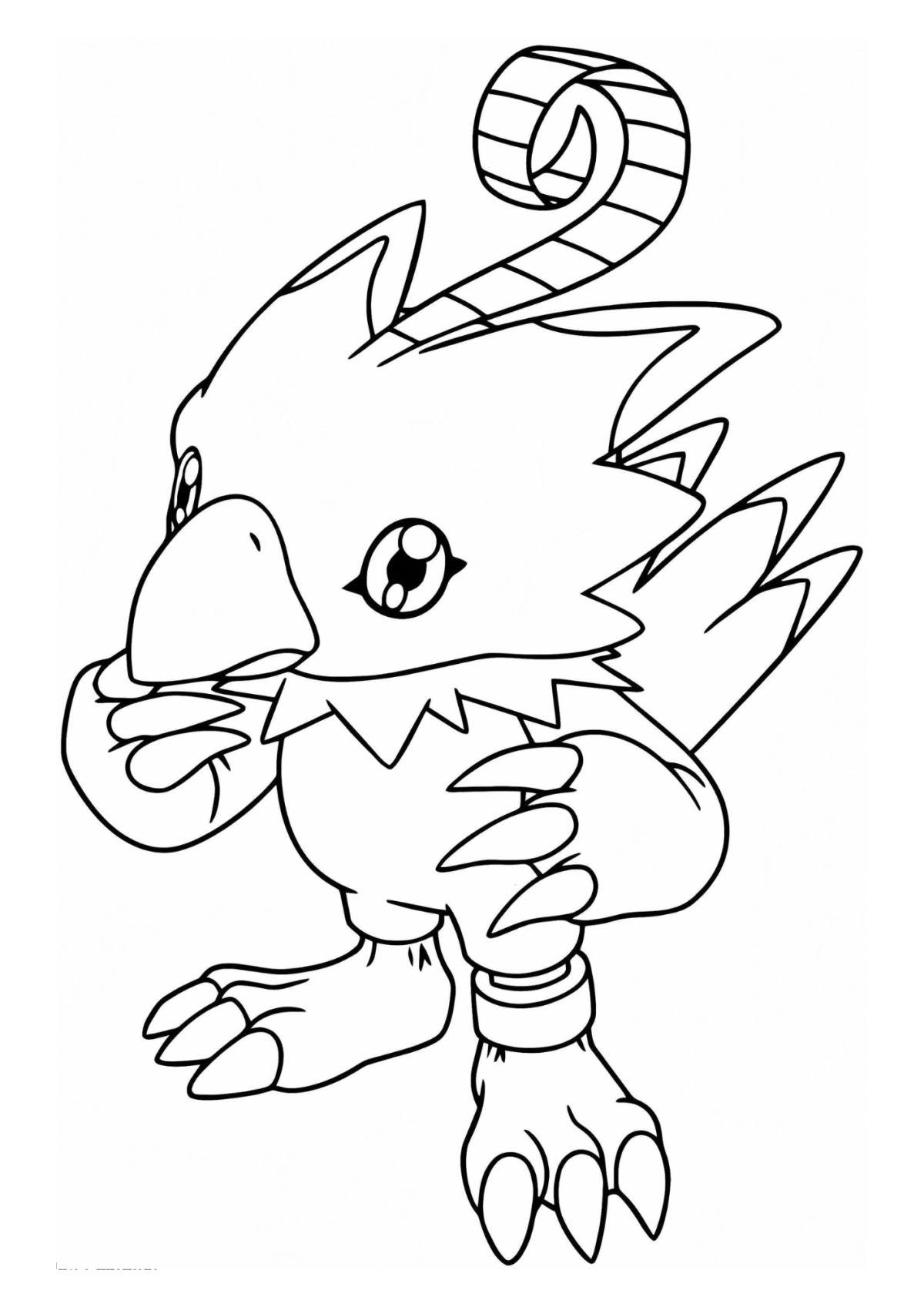 Desenho para Colorir Digimon